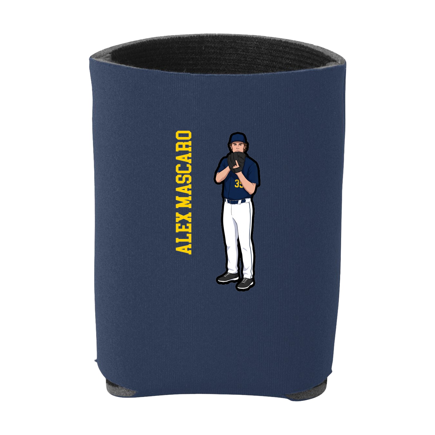 Can Holder — Name Vertical in Navy