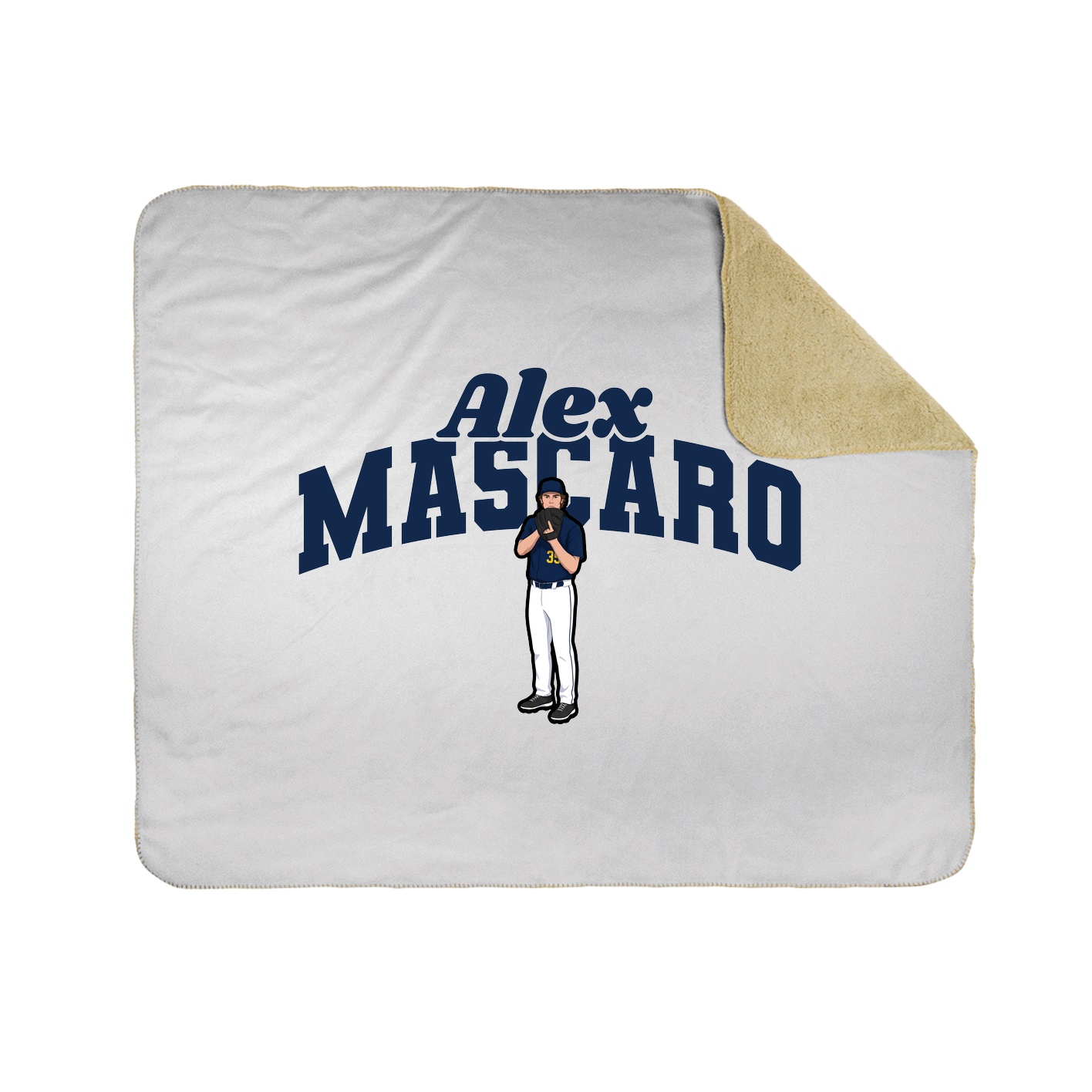 Throw Blanket — Signature Arch in White
