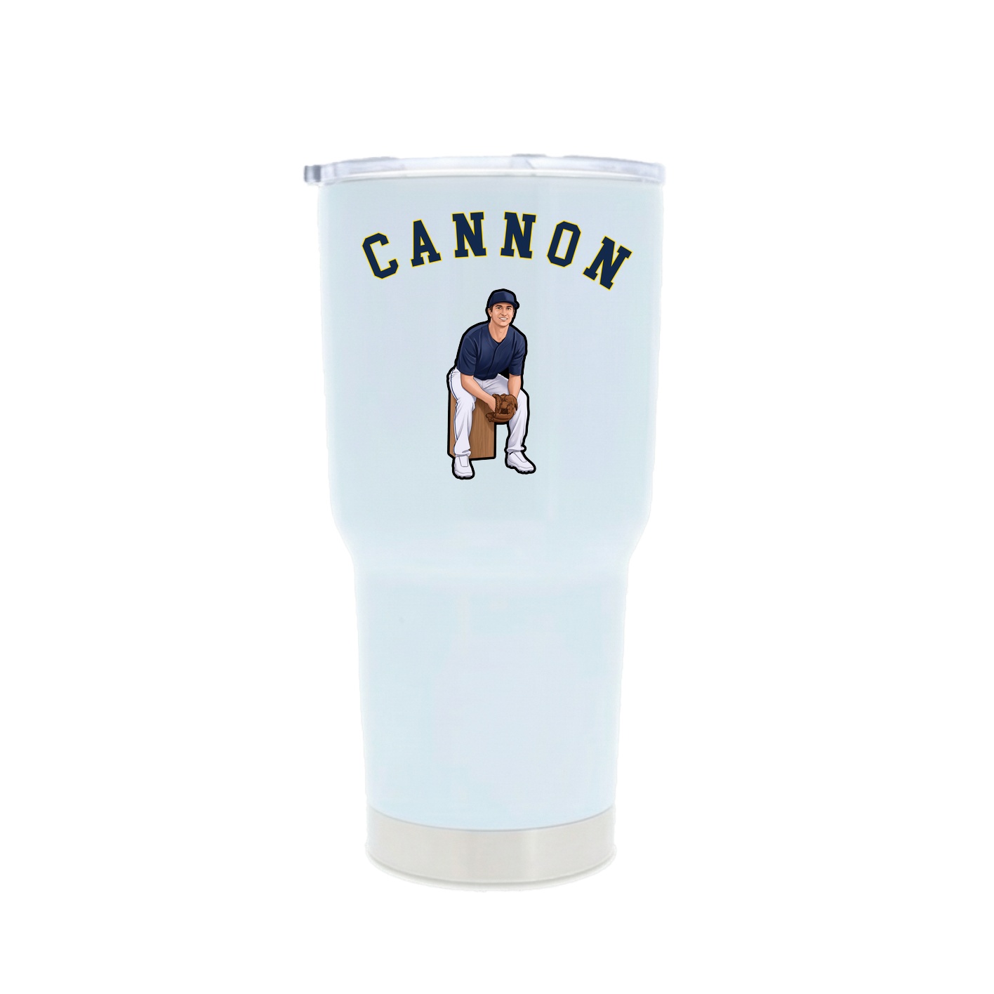 30oz Stainless Steel Tumbler — Shirsey Arch in White