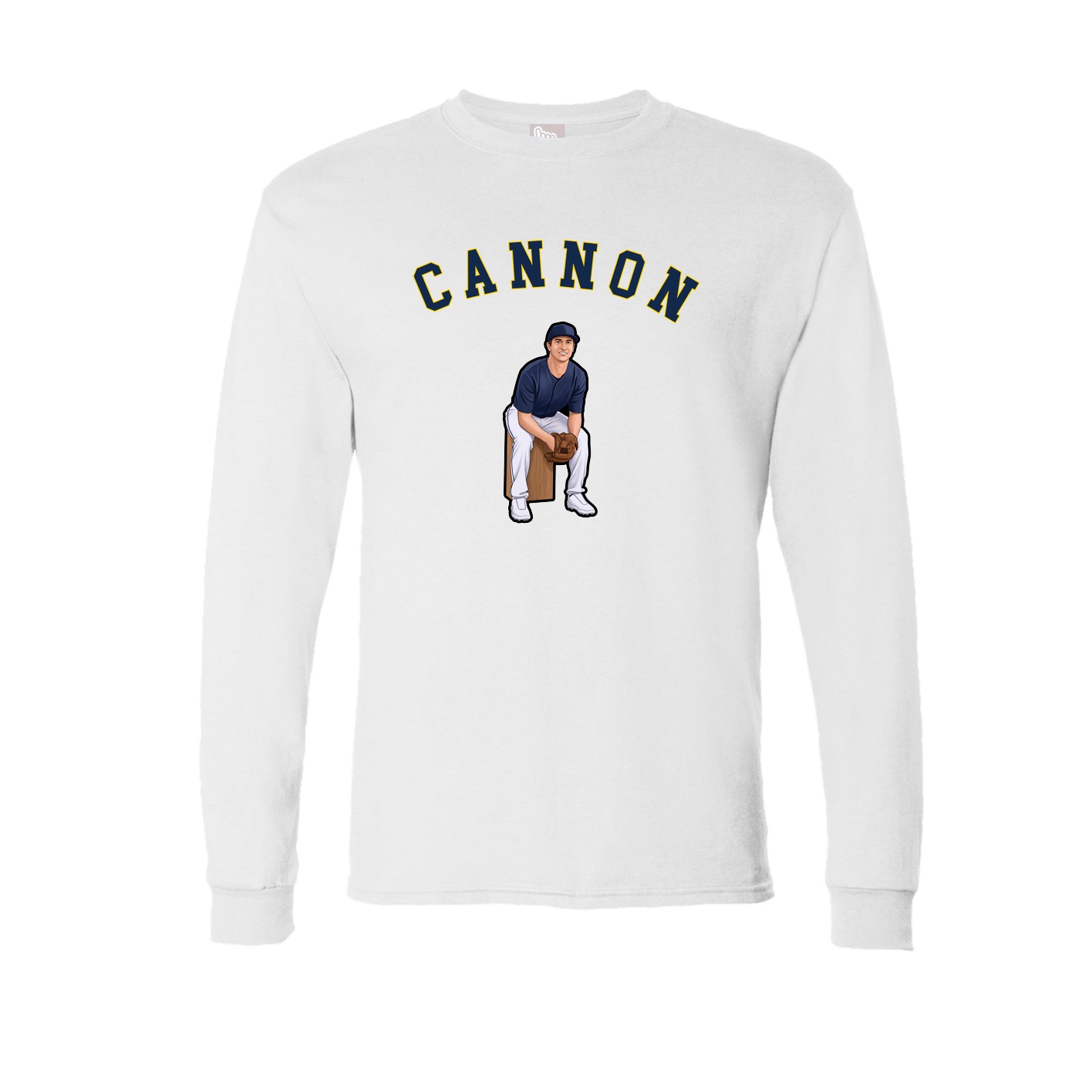 Long Sleeve Tee — Shirsey Arch in White