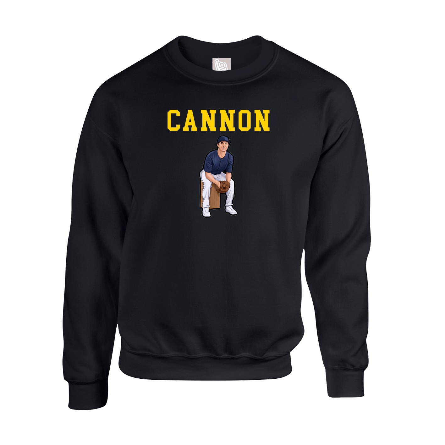Fleece Crew — Shirsey in Black