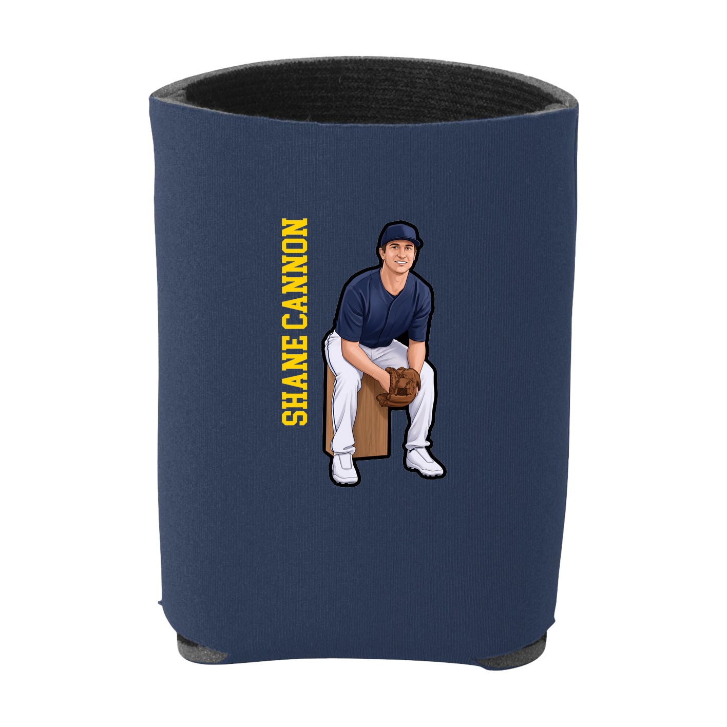 Can Holder — Name Vertical in Navy