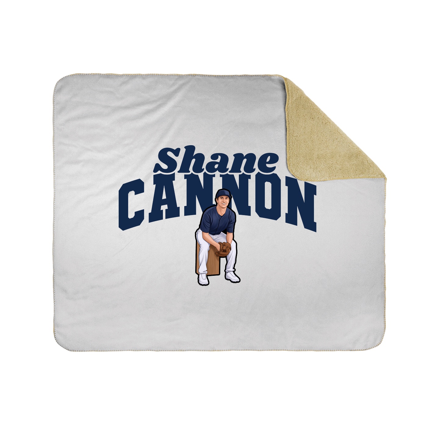 Throw Blanket — Signature Arch in White