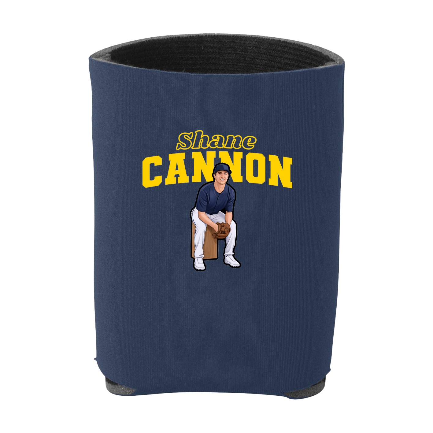 Can Holder — Name Arch in Navy