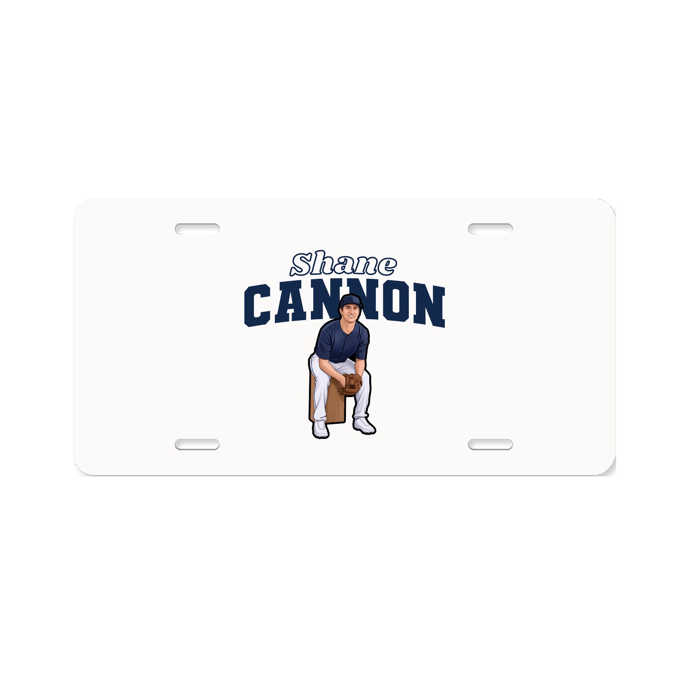License Plate — Name Arch in Classic