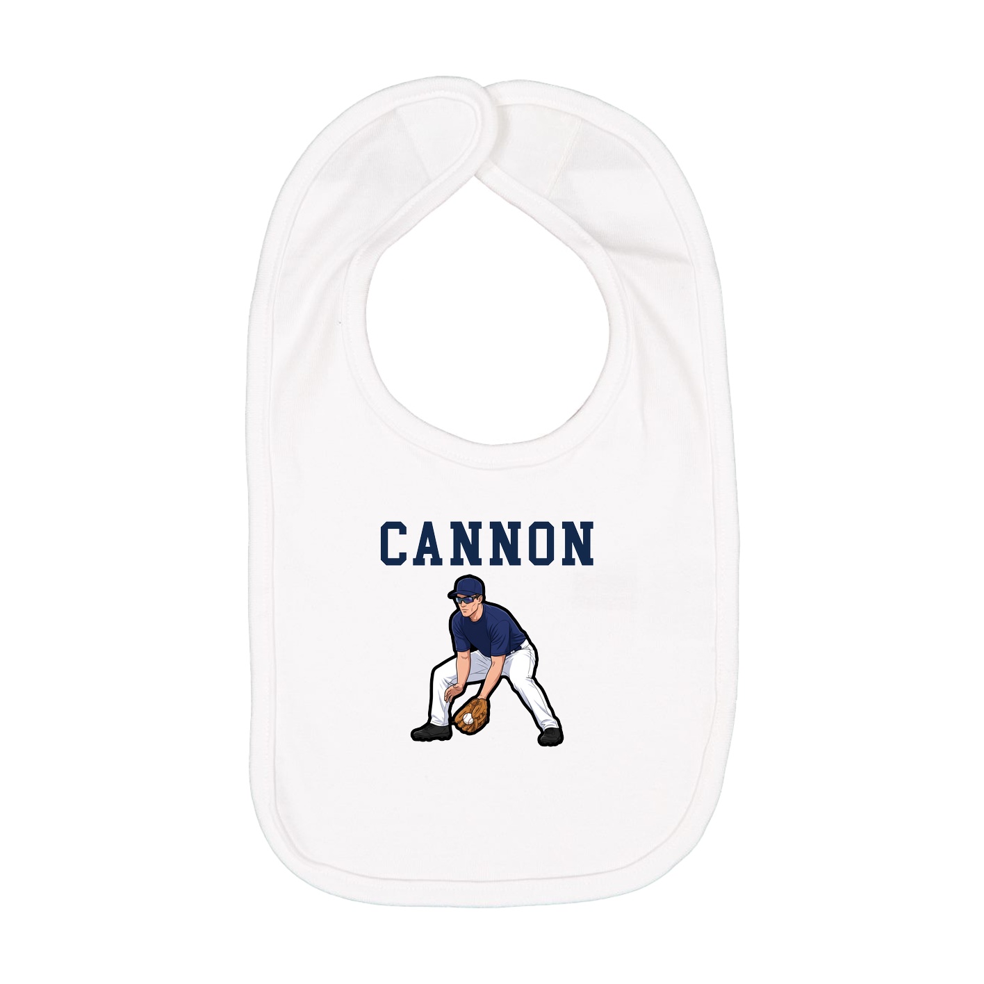 Infant Bib — Shirsey in White