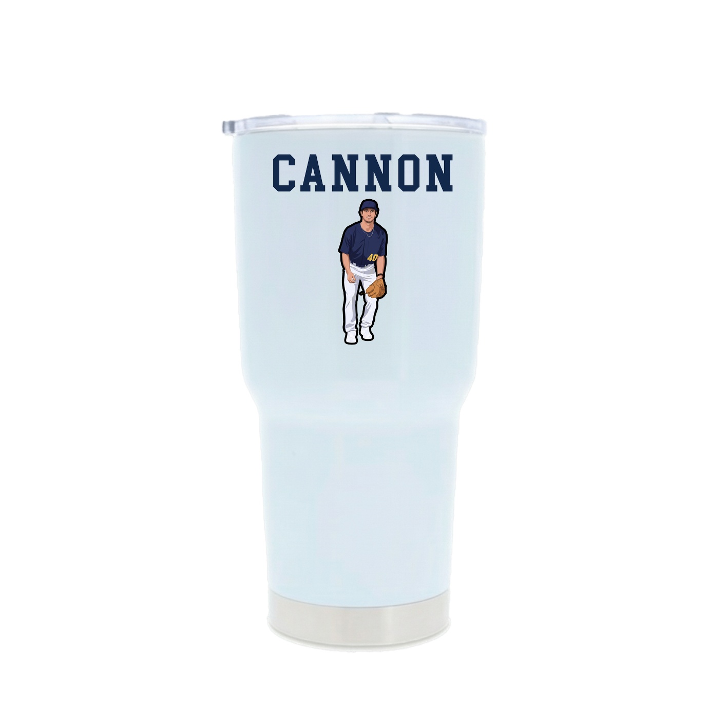 30oz Stainless Steel Tumbler — Shirsey in White