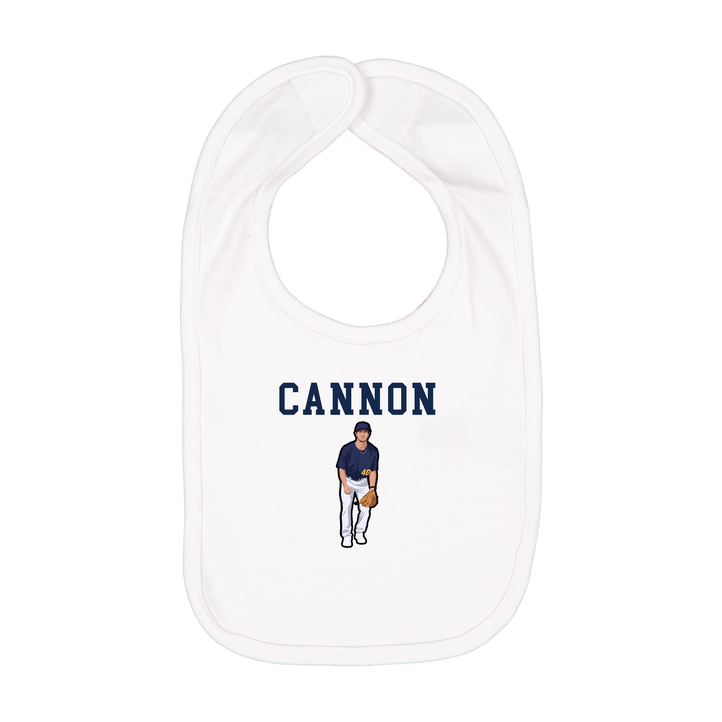 Infant Bib — Shirsey in White