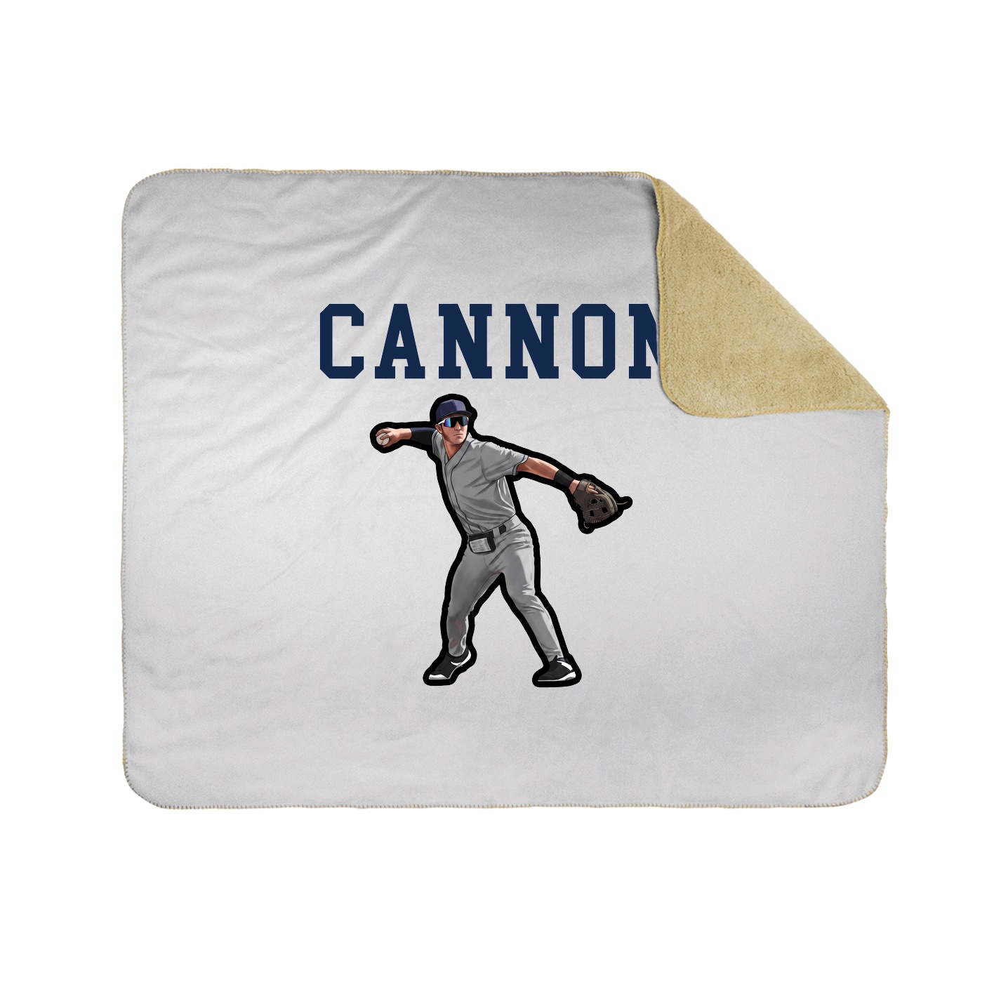 Throw Blanket — Shirsey in White