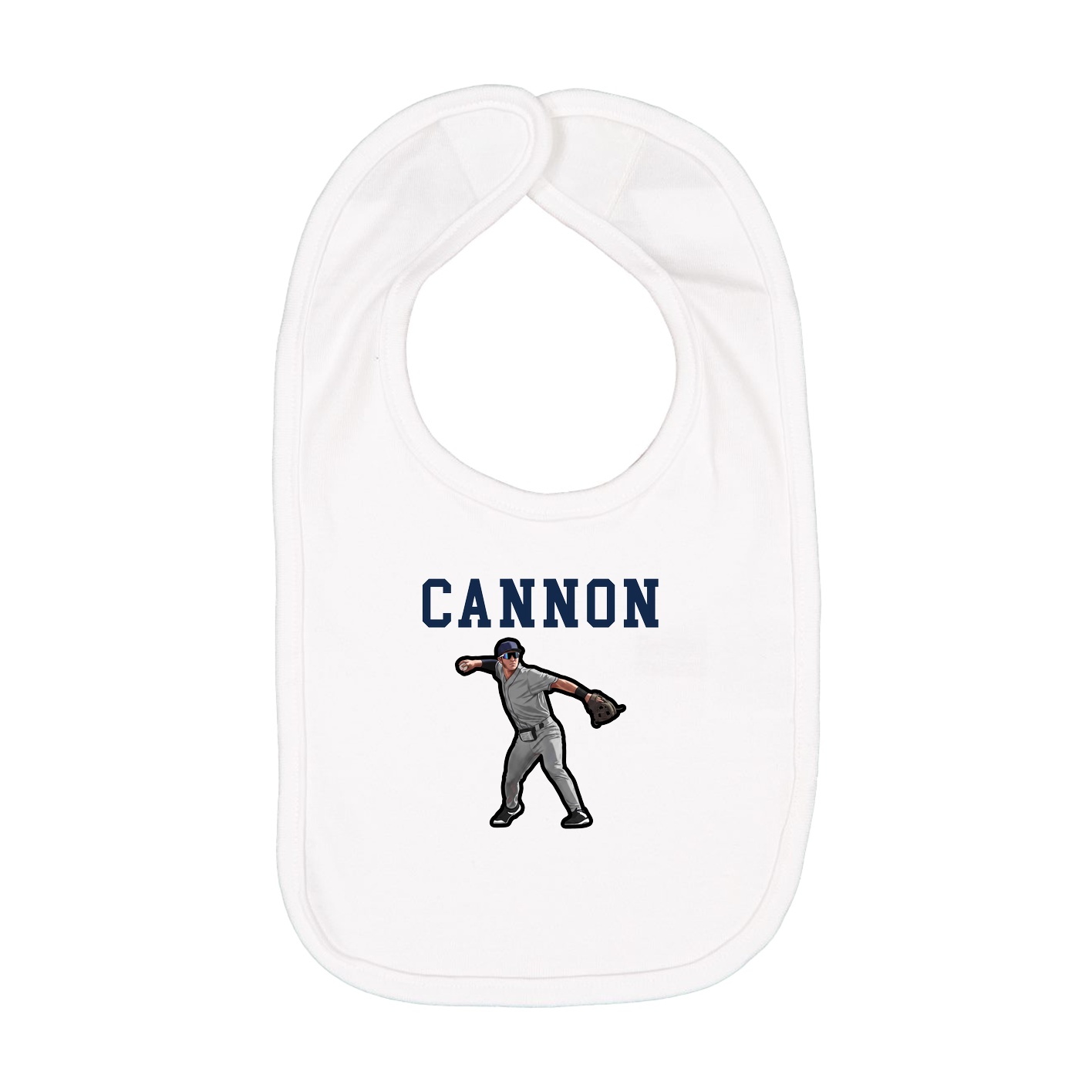 Infant Bib — Shirsey in White