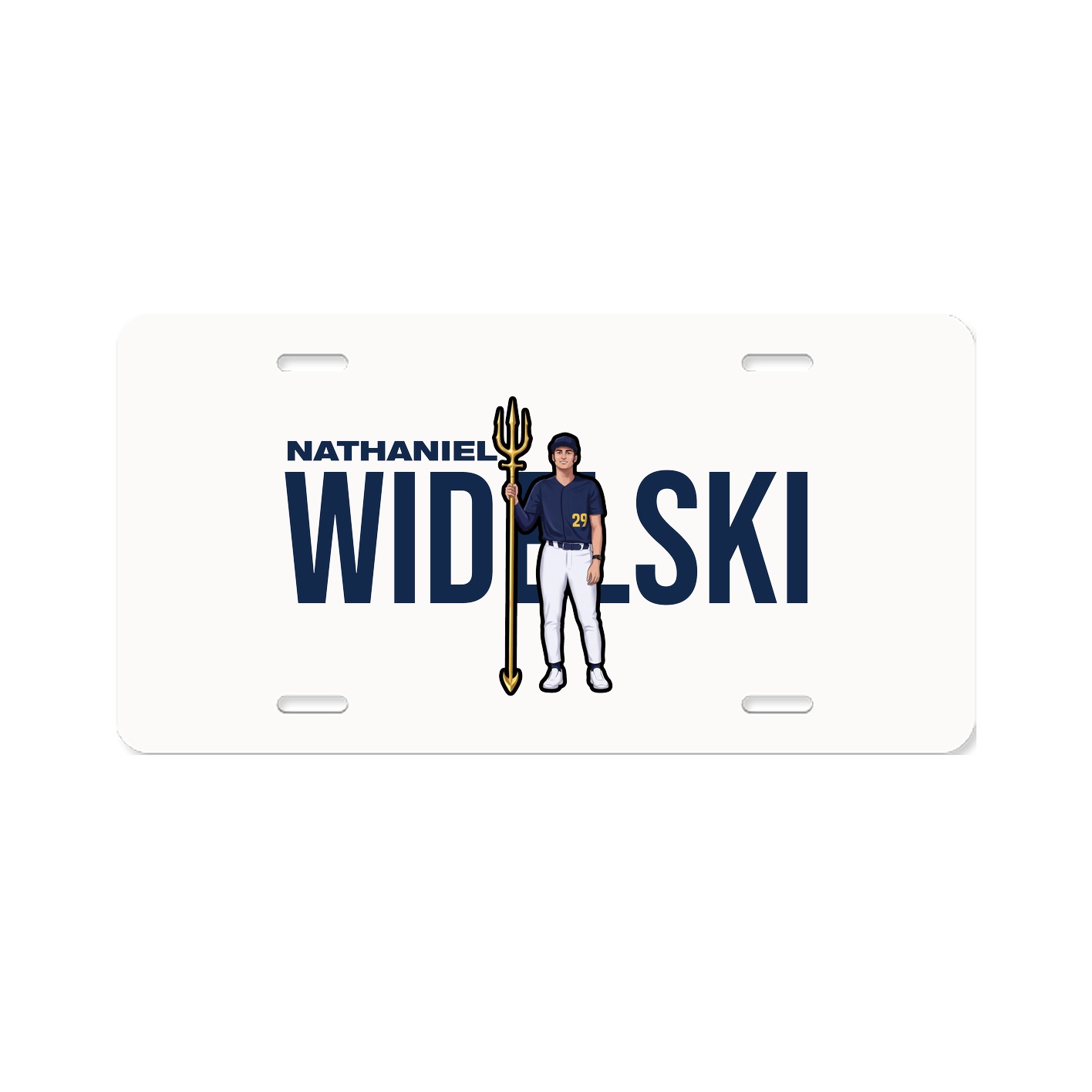 License Plate — Player Name in Classic