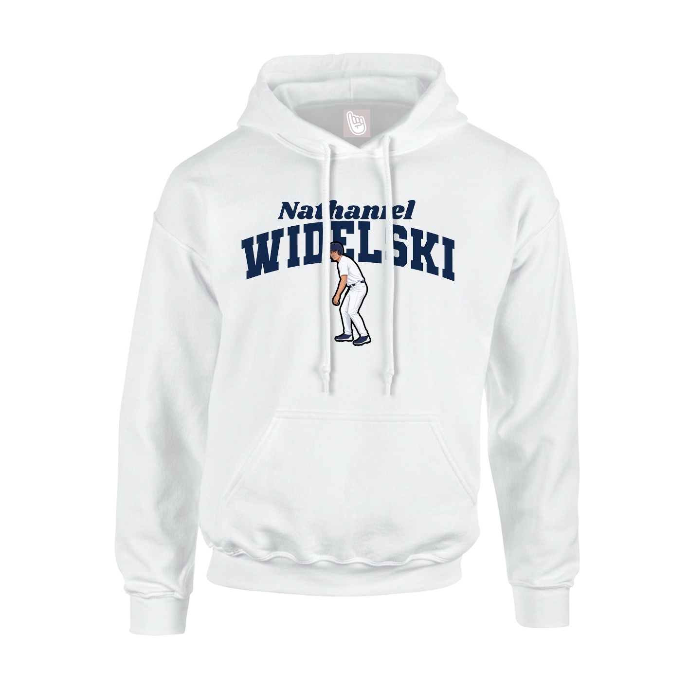 Hoodie — Signature Arch in White