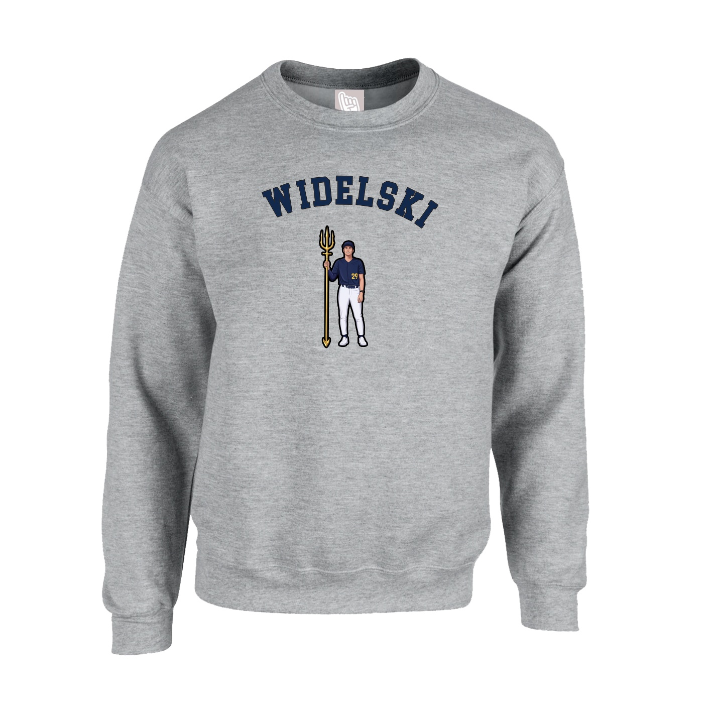 Fleece Crew — Shirsey Arch in Grey