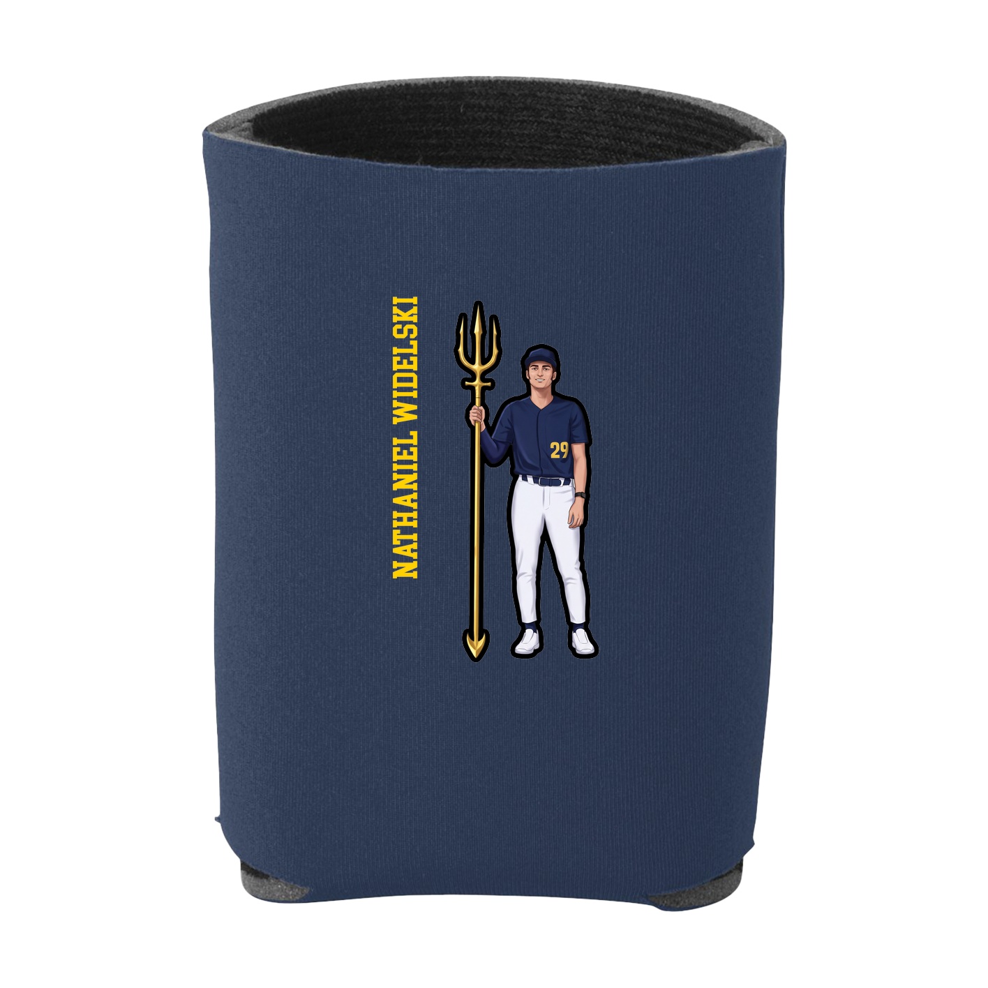 Can Holder — Name Vertical in Navy