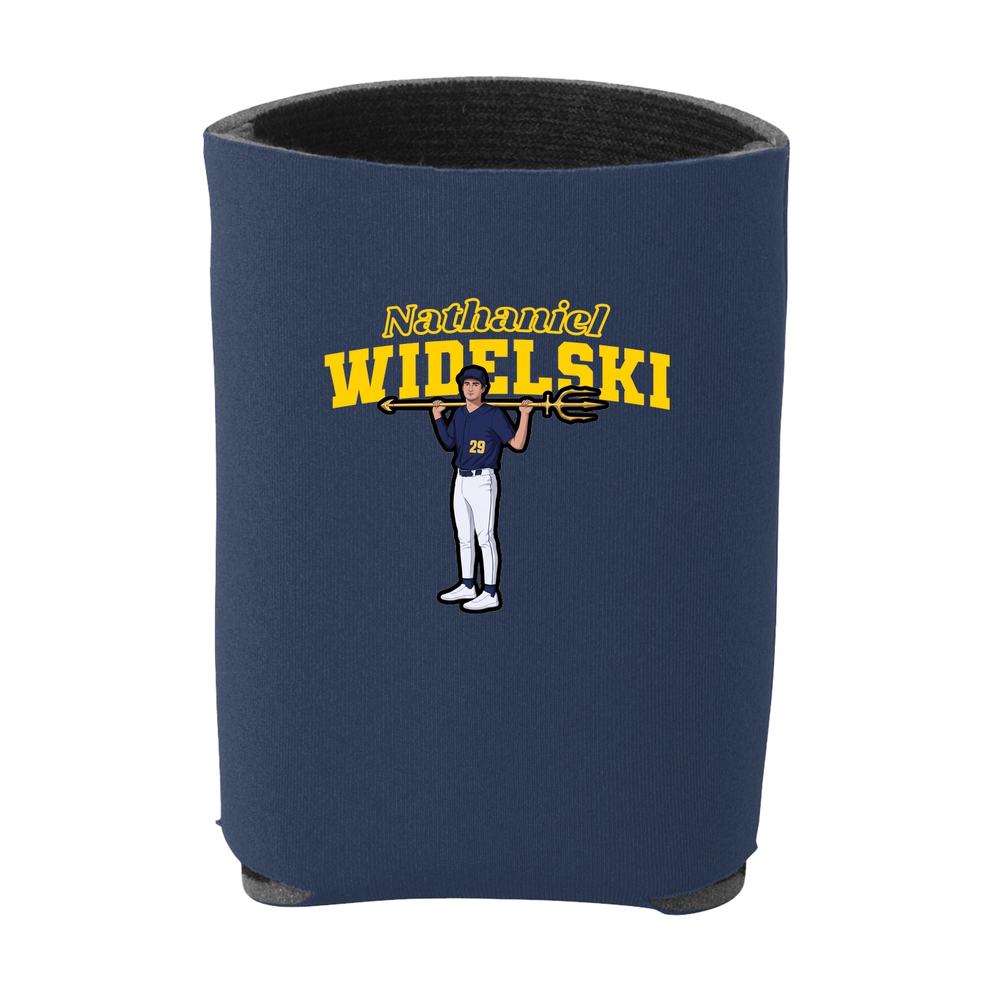 Can Holder — Name Arch in Navy