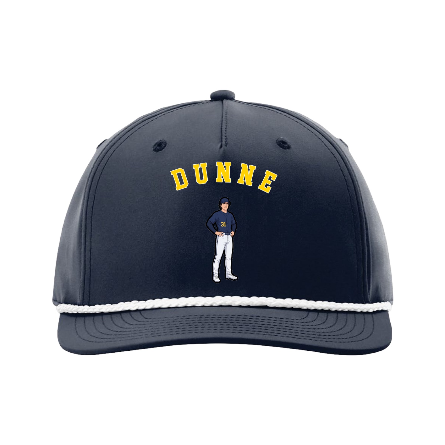 Five-Panel Classic Rope Cap — Shirsey Arch in Navy