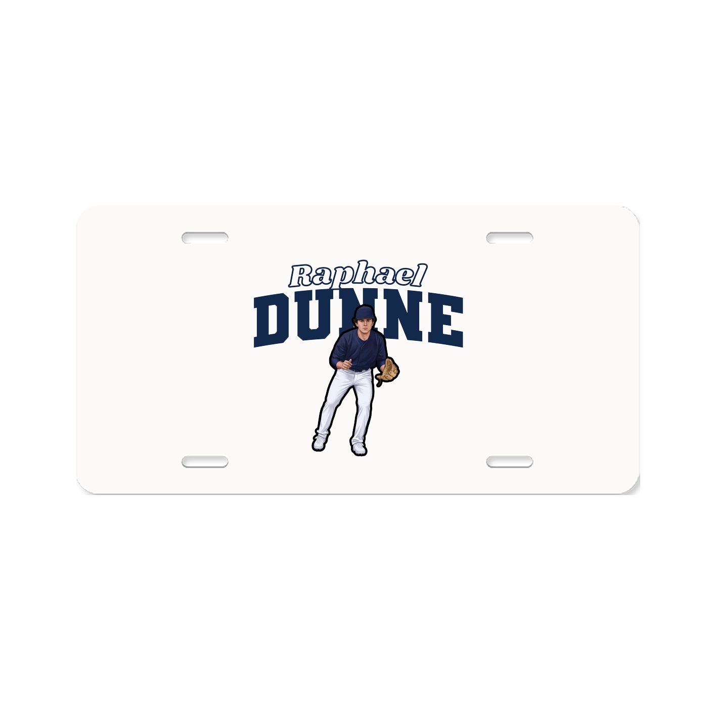 License Plate — Name Arch in Classic
