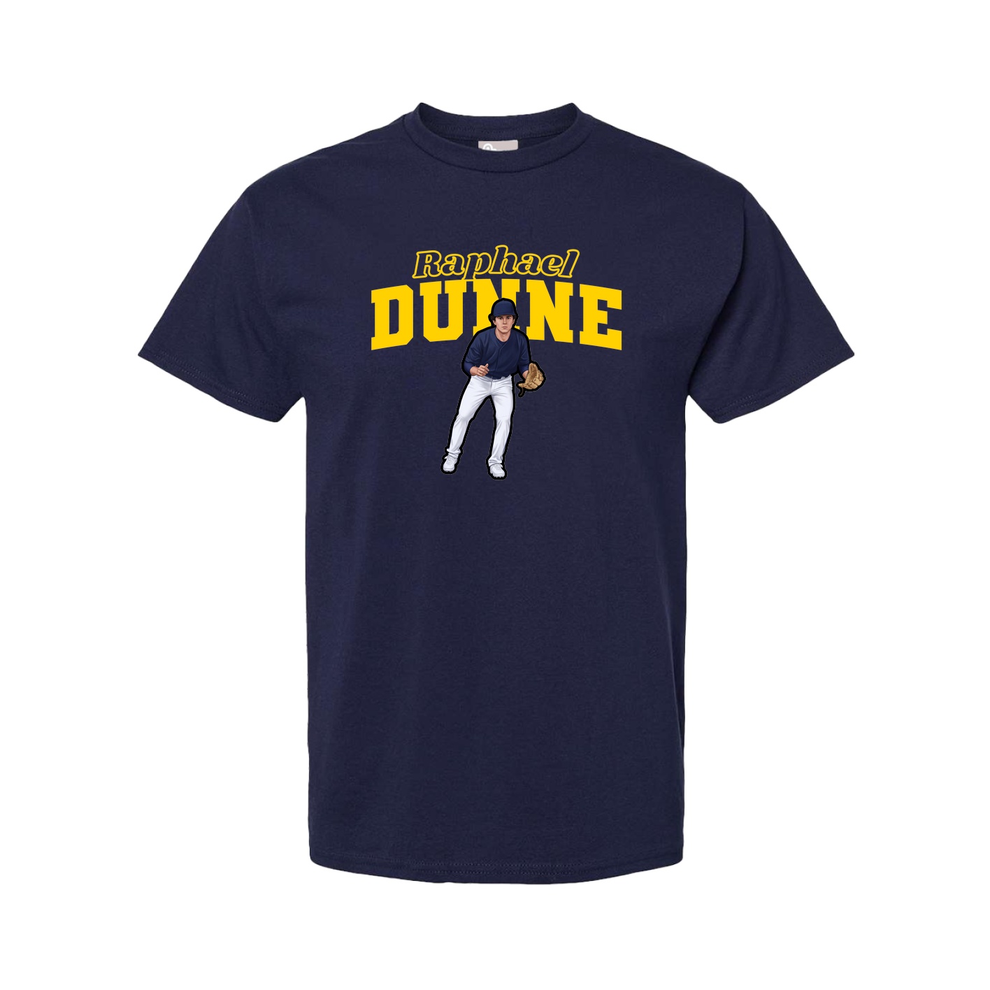 Youth Tee — Name Arch in Navy