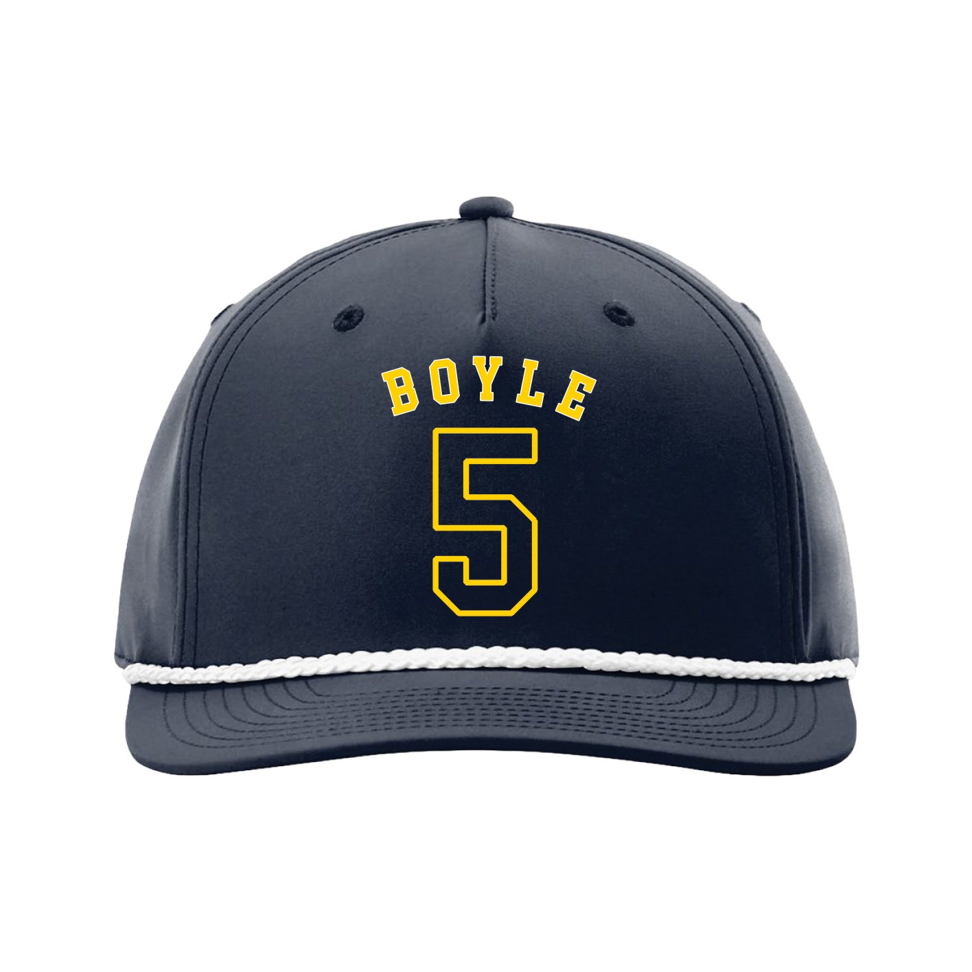 Five-Panel Classic Rope Cap — Shirsey Arch in Navy