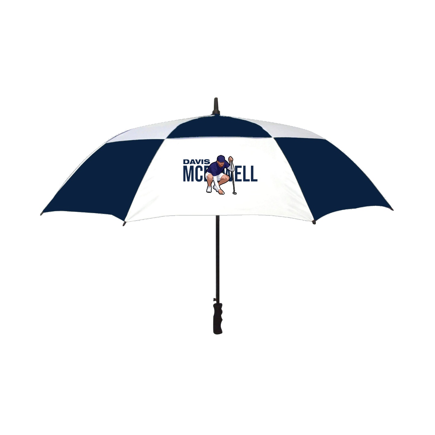 Golf Umbrella — Player Name in Navy