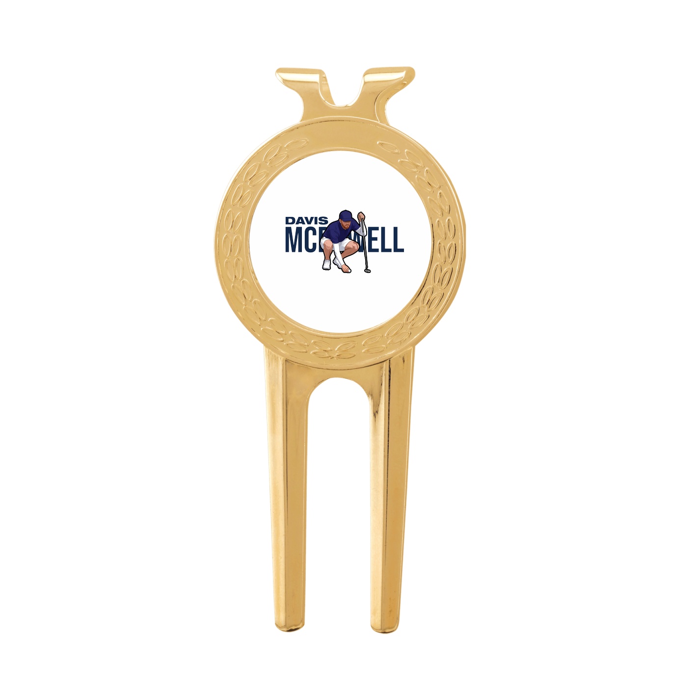 Divot Tool with Ball Marker — Player Name in Classic