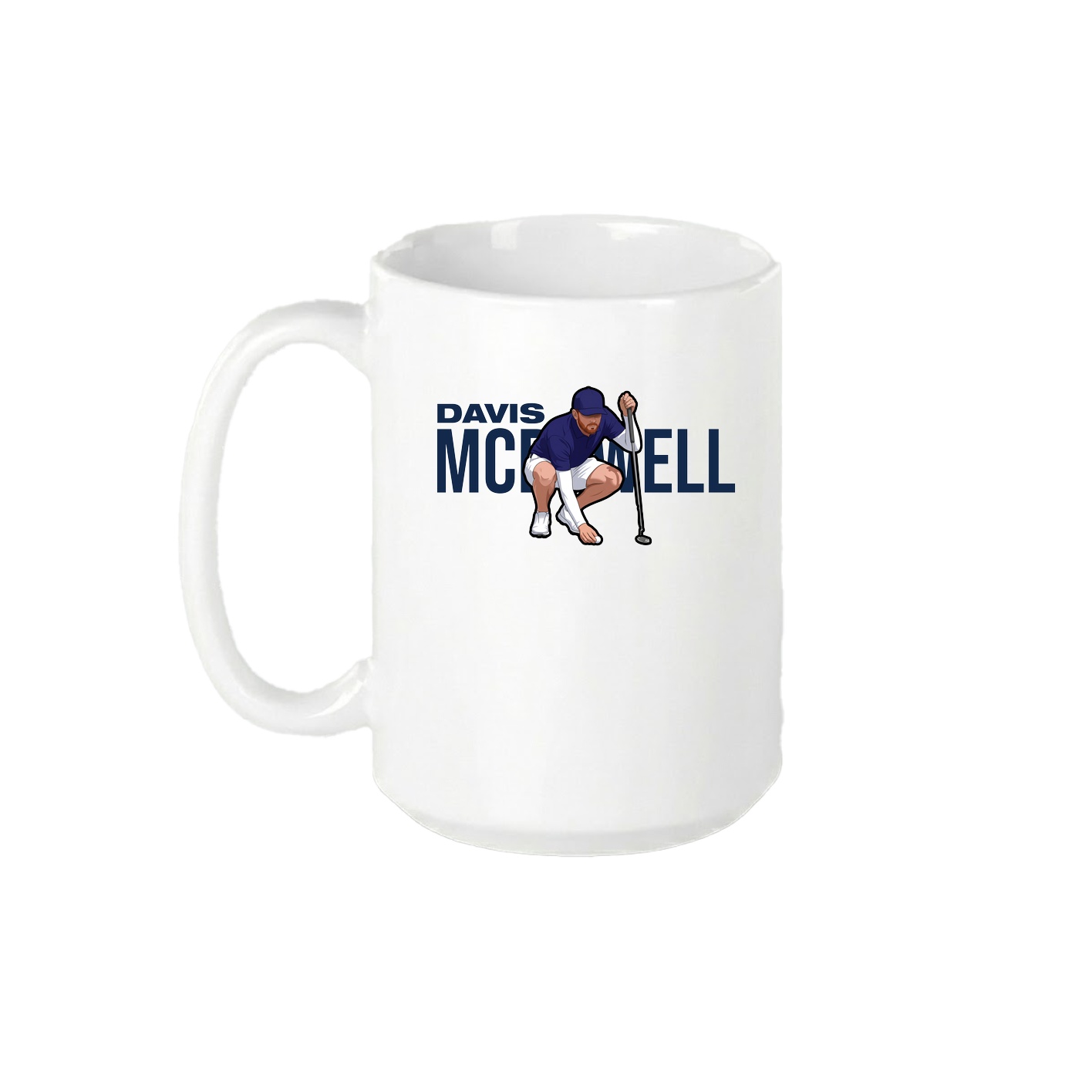 15oz Coffee Mug — Player Name in White