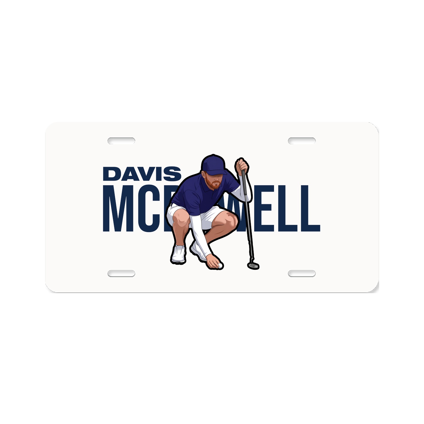 License Plate — Player Name in Classic