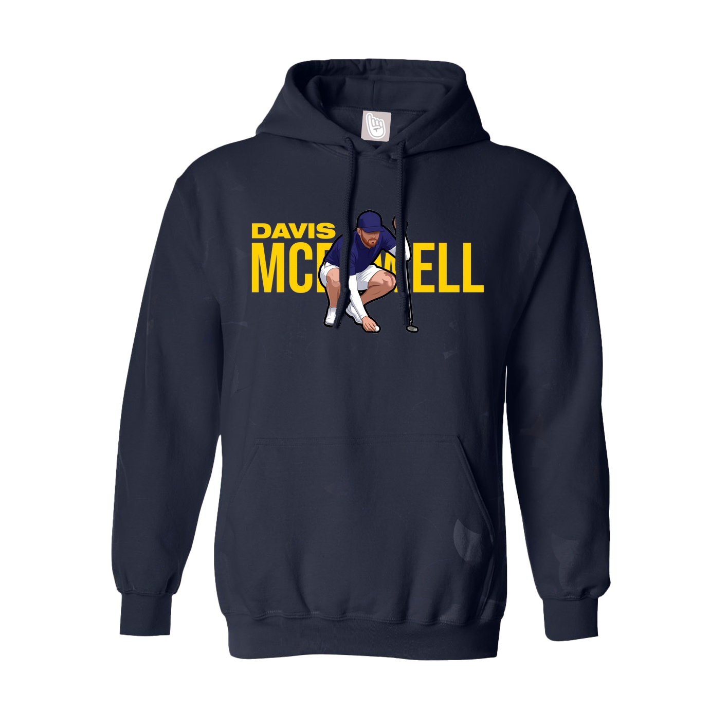 Youth Hoodie — Player Name in Navy
