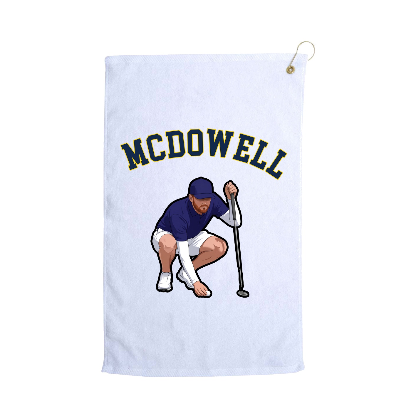 Golf Towel — Shirsey Arch in White