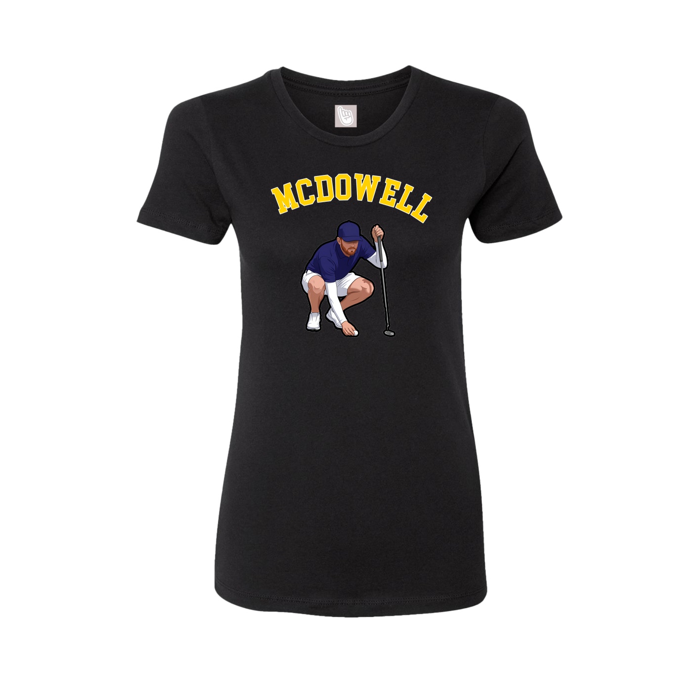 Fitted Women's Tee — Shirsey Arch in Black