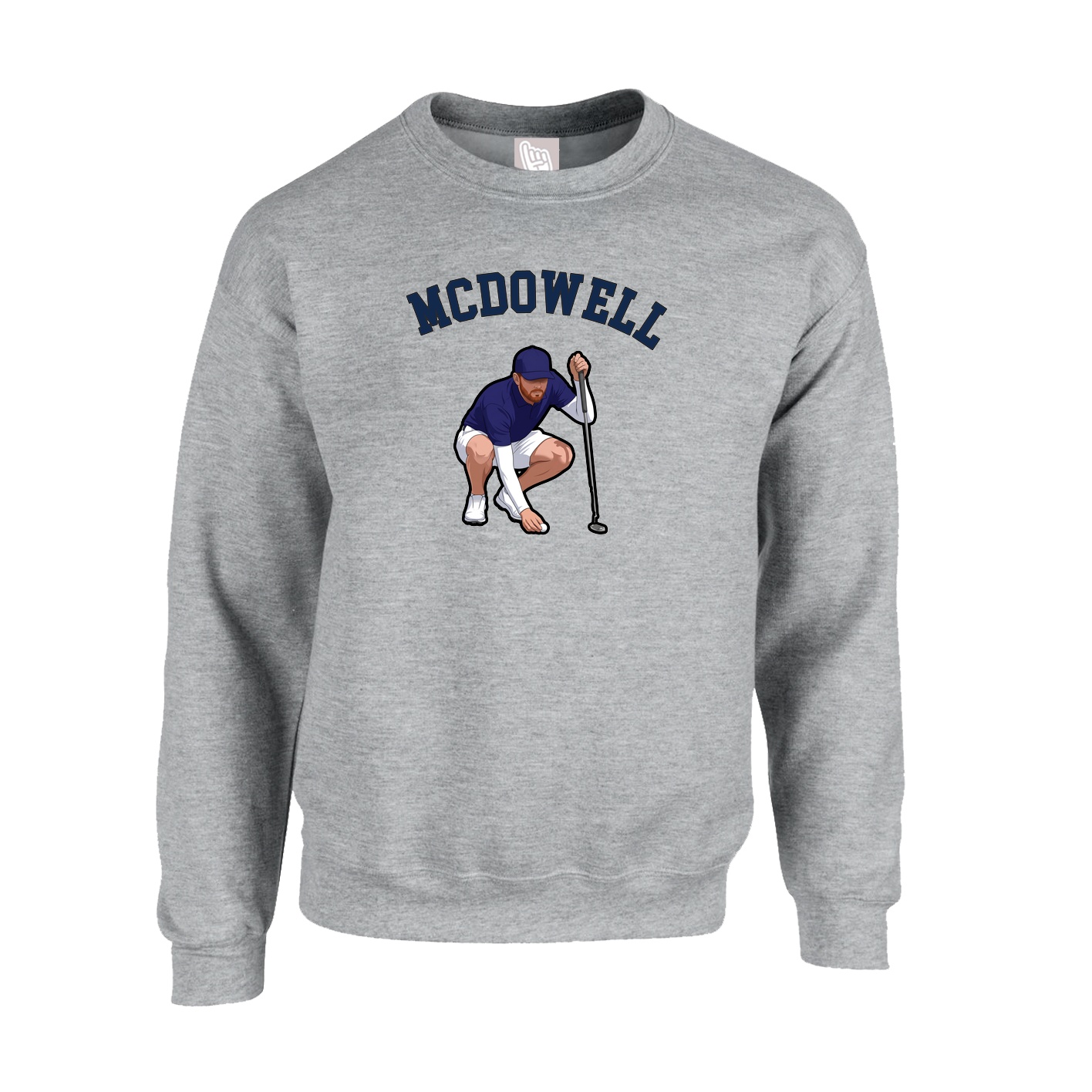 Fleece Crew — Shirsey Arch in Grey