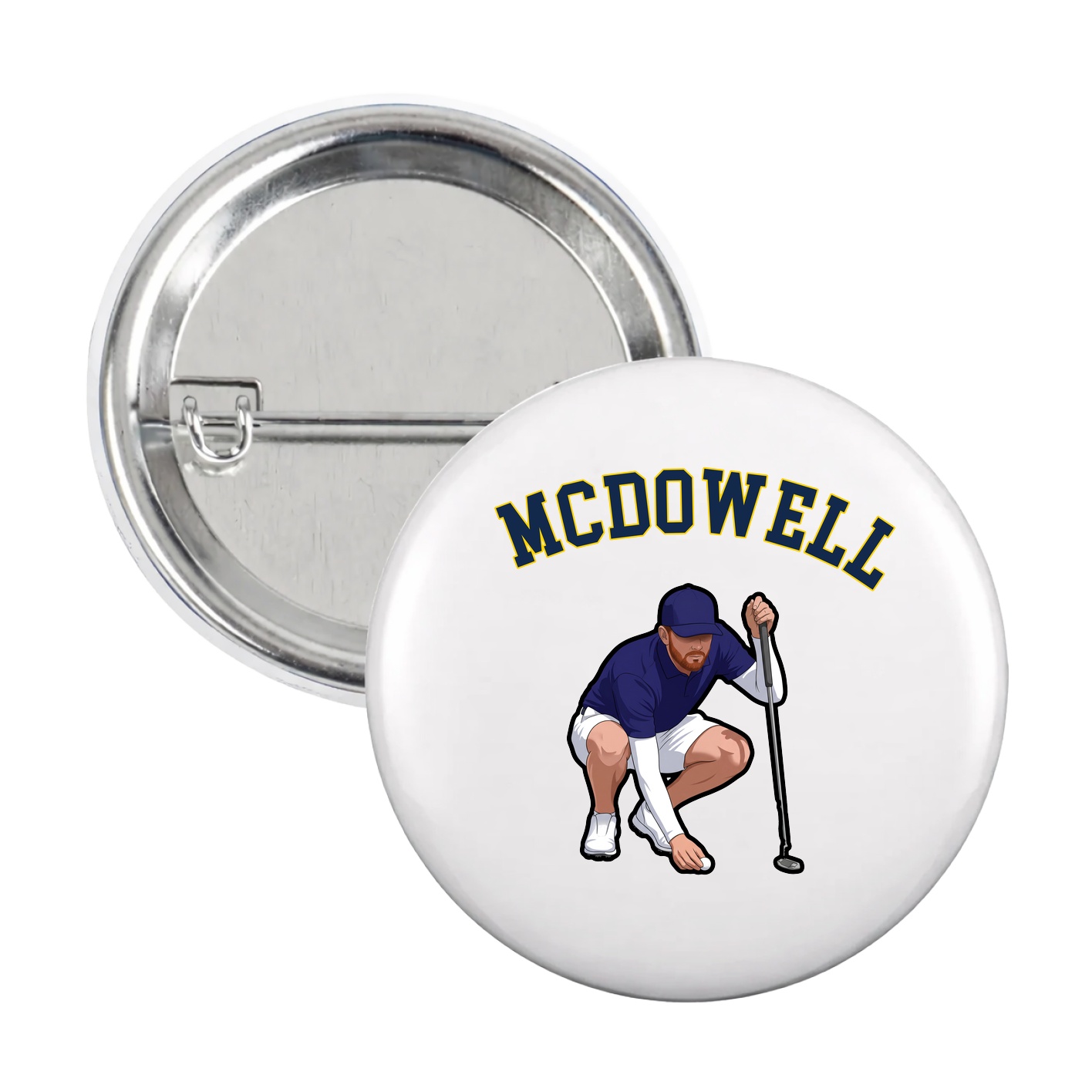 Game Day Button — Shirsey Arch in White