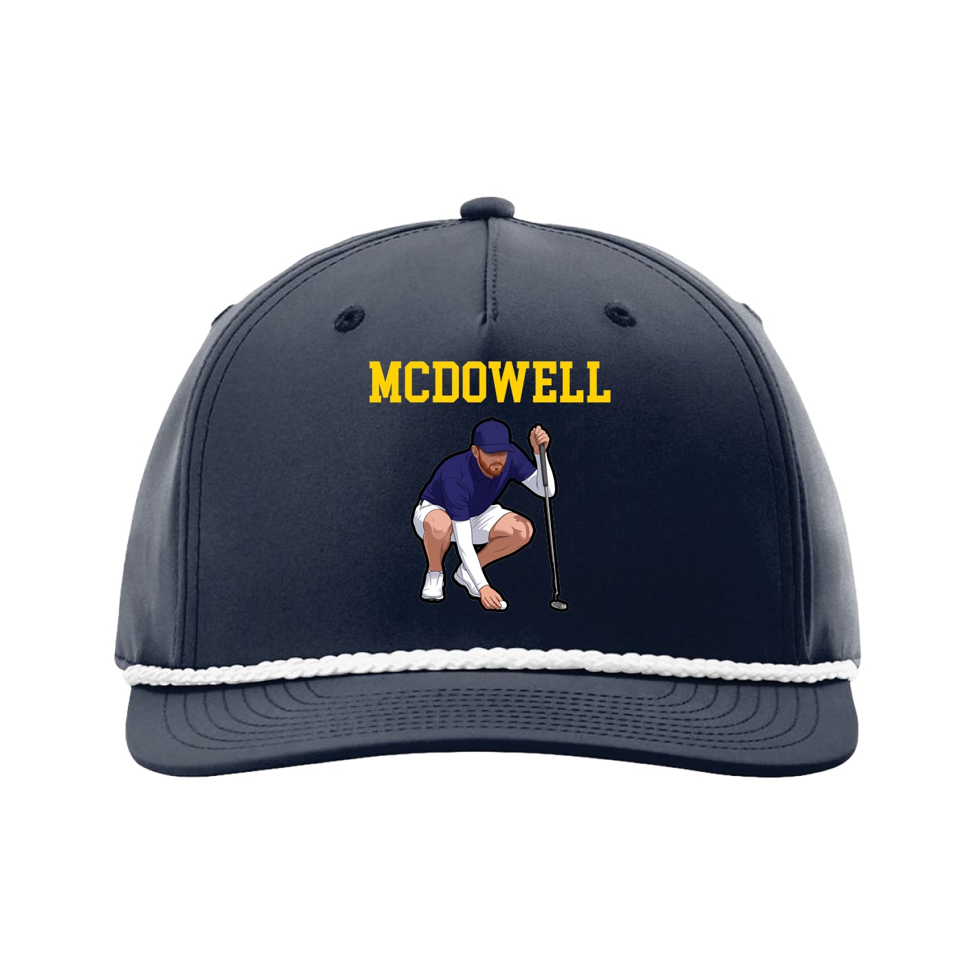 Five-Panel Classic Rope Cap — Shirsey in Navy