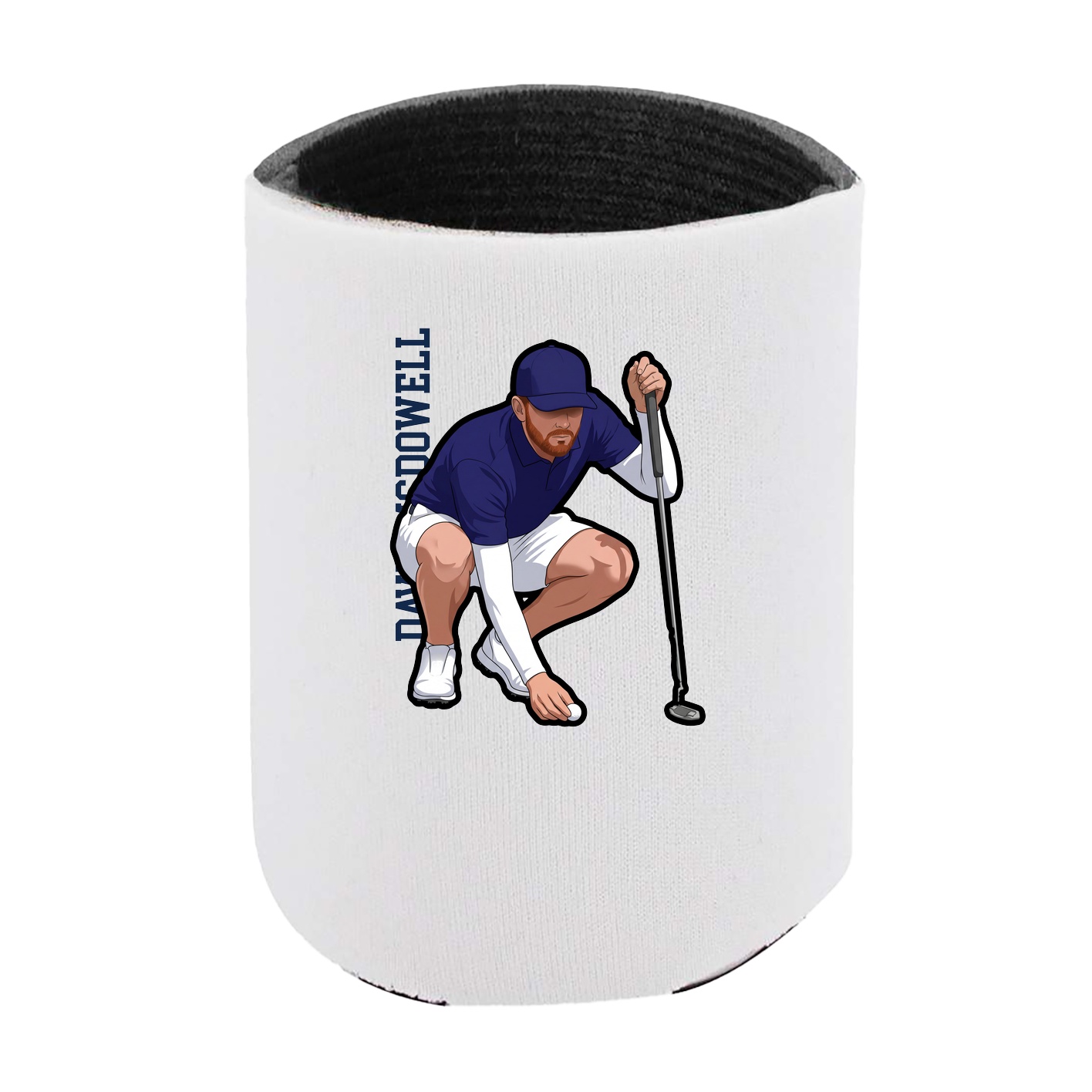 Can Holder — Name Vertical in White