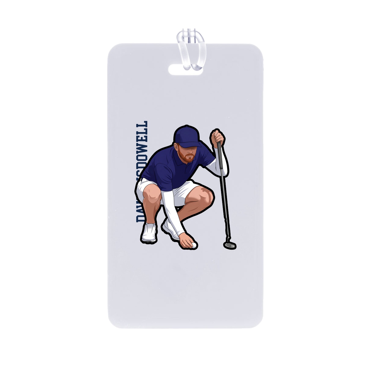 Bag Tag — Name Vertical in Classic