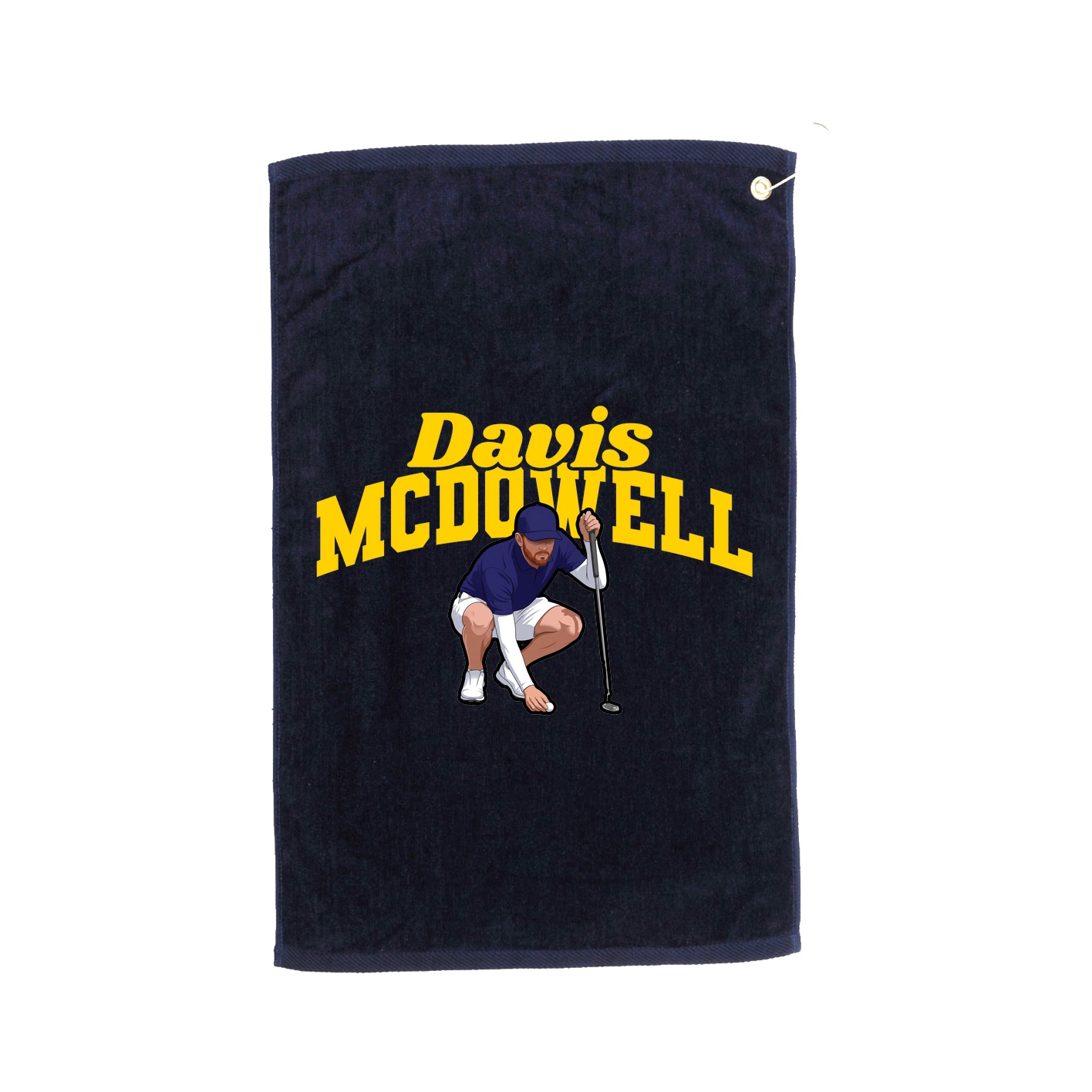 Golf Towel — Signature Arch in Navy