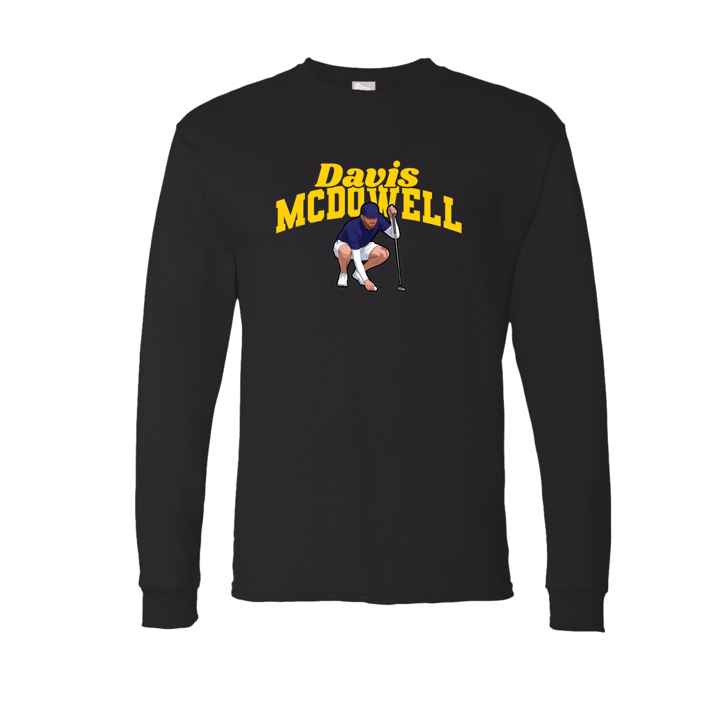 Long Sleeve Tee — Signature Arch in Black