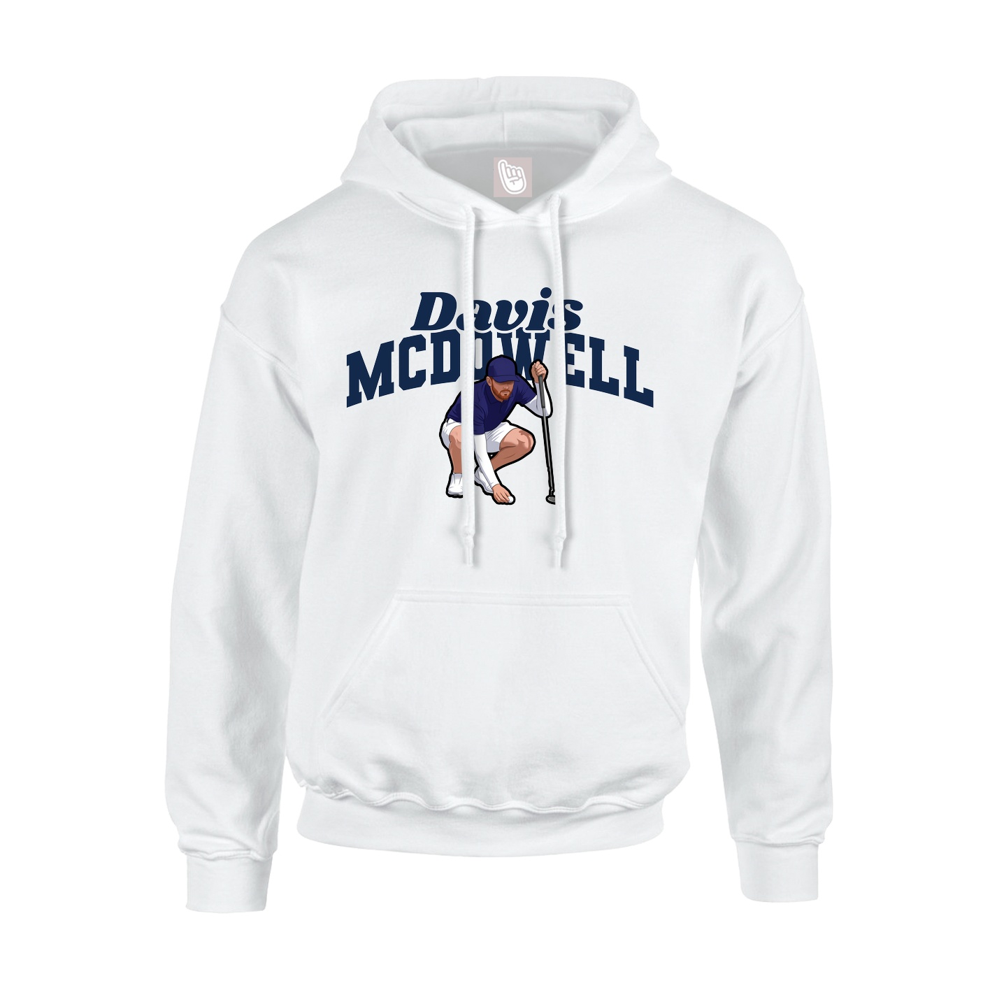 Youth Hoodie — Signature Arch in White