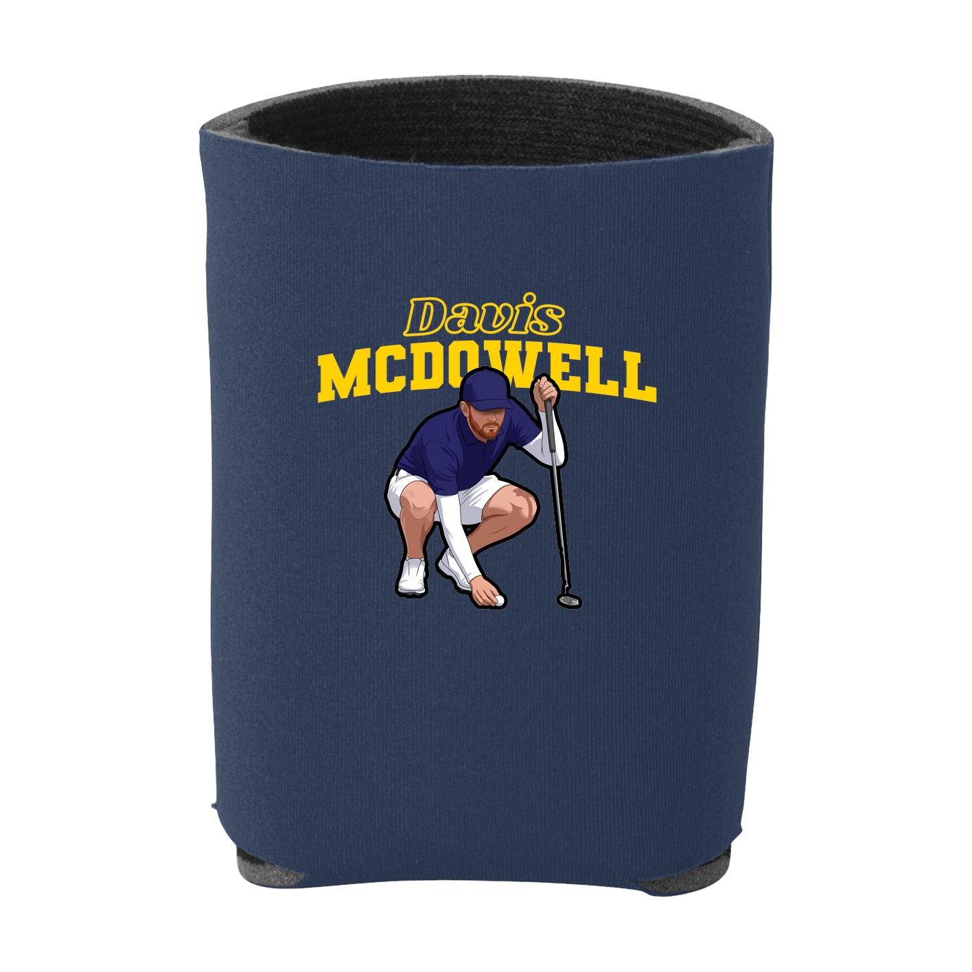 Can Holder — Name Arch in Navy