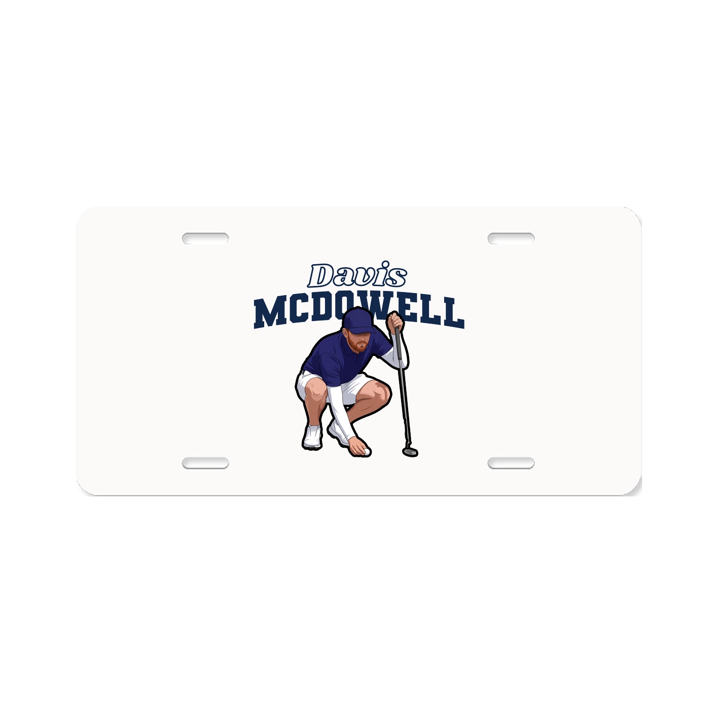License Plate — Name Arch in Classic