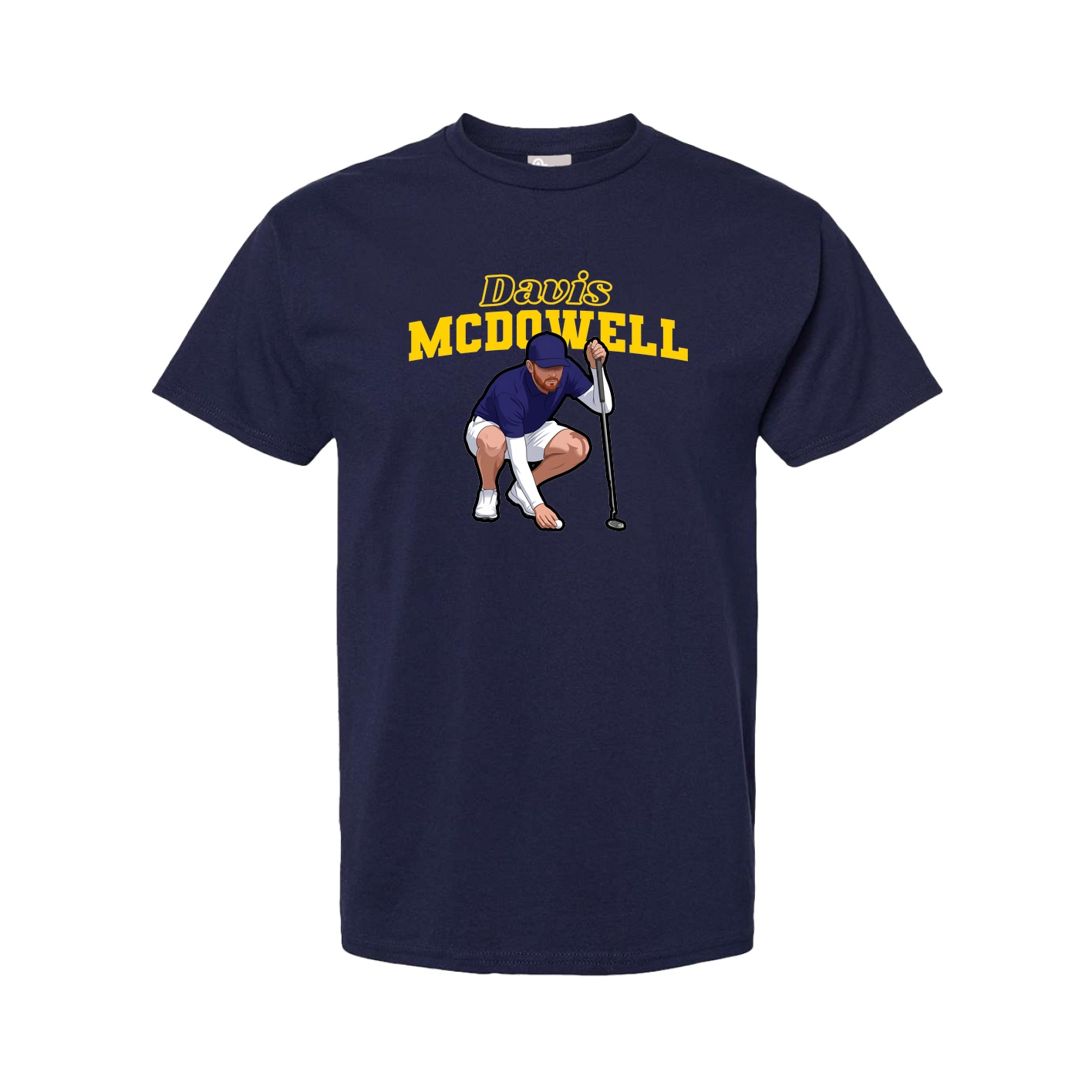 Youth Tee — Name Arch in Navy