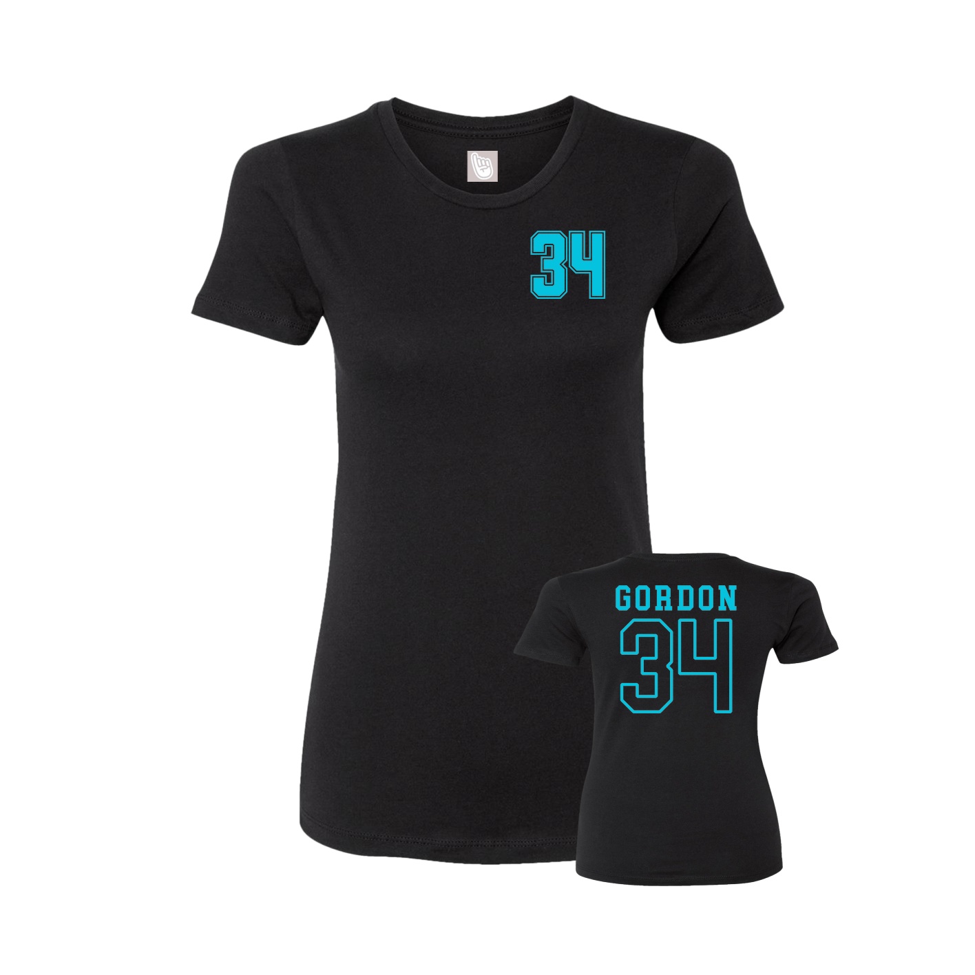 Womens Tee — Chest Back in Black