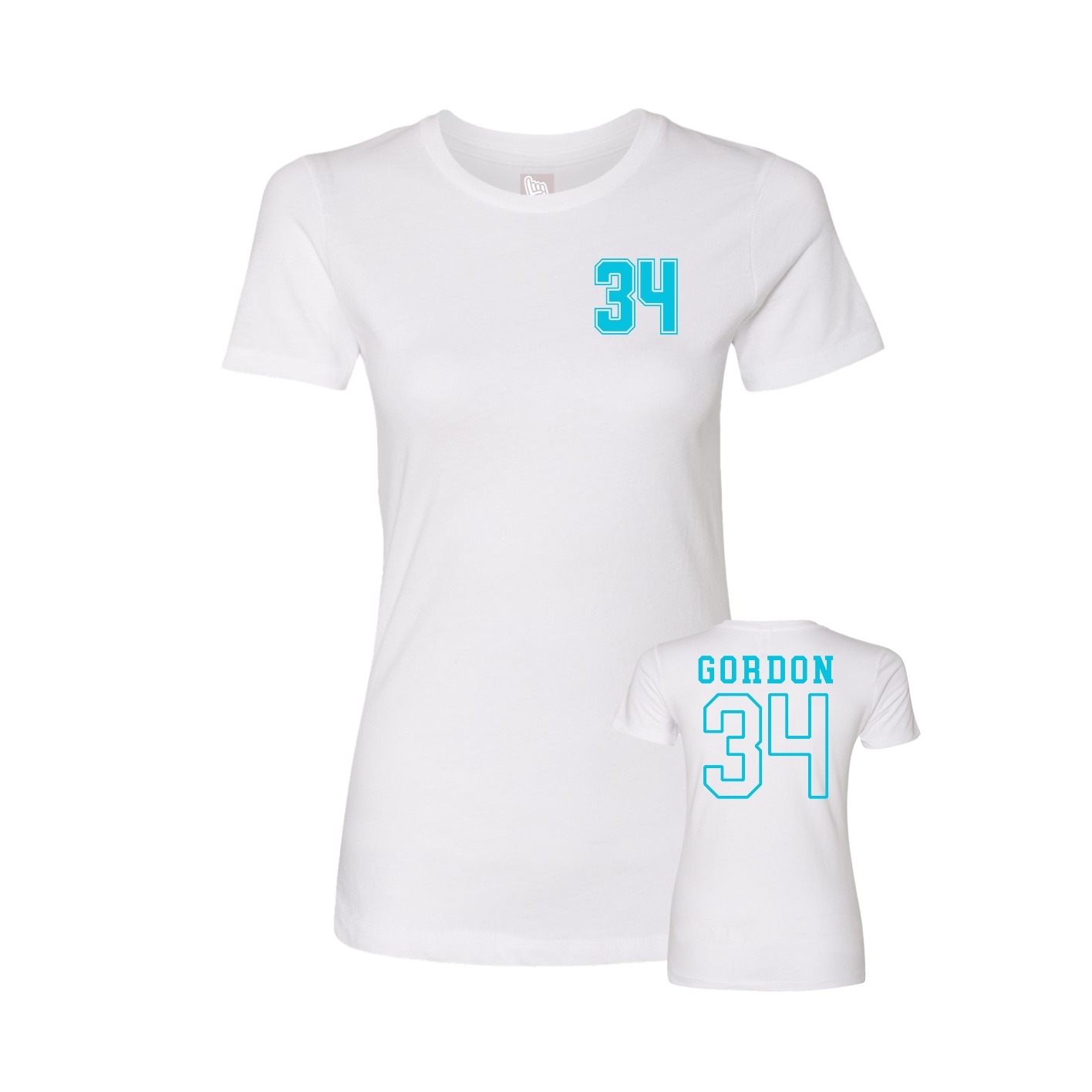 Womens Tee — Chest Back in White