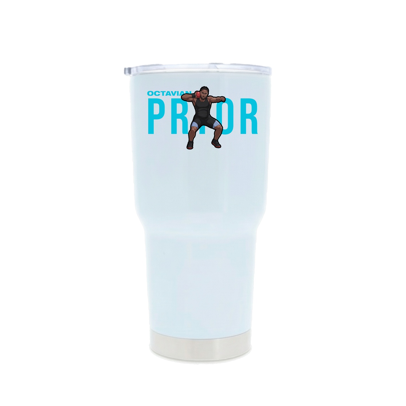 30oz Stainless Steel Tumbler — Player Name in White