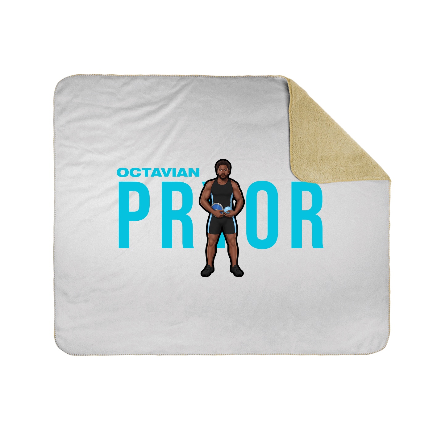 Throw Blanket — Player Name in White