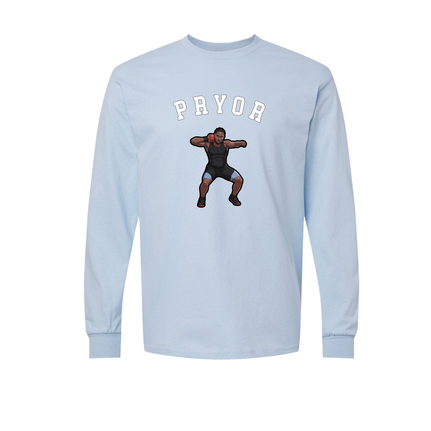 Long Sleeve Tee — Shirsey Arch in Light Blue