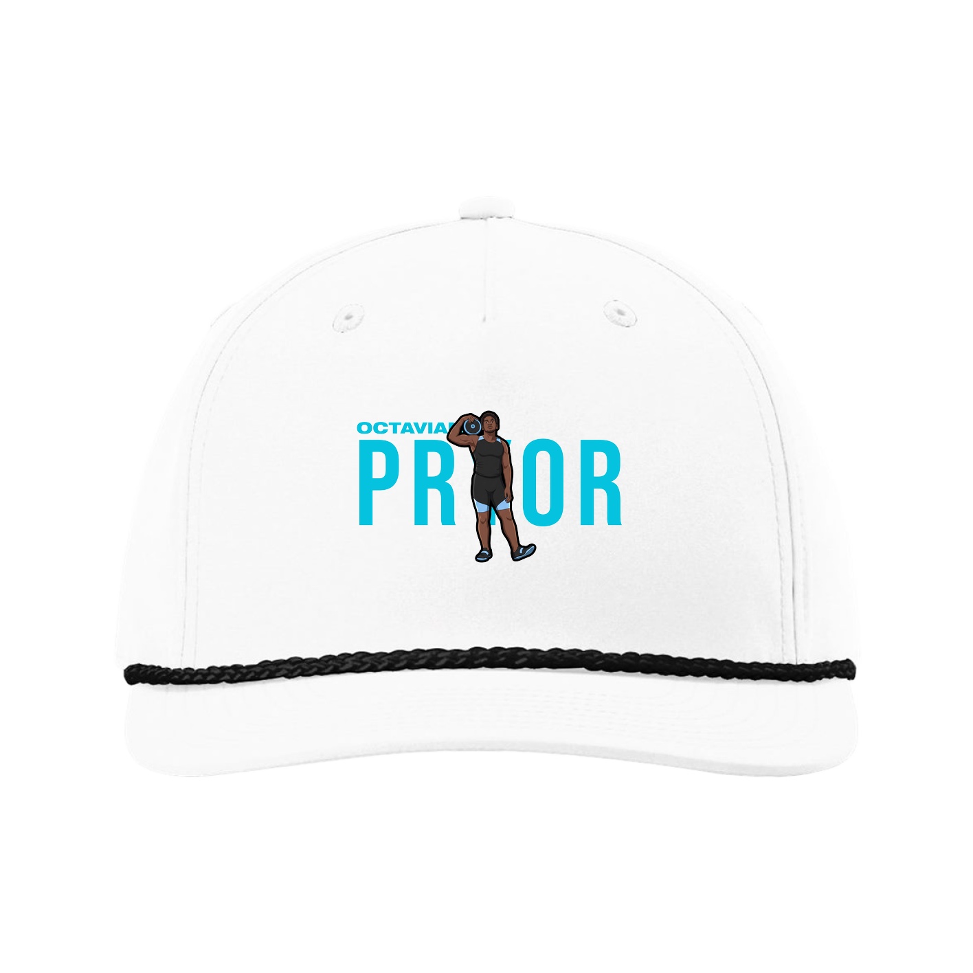 Five-Panel Classic Rope Cap — Player Name in White