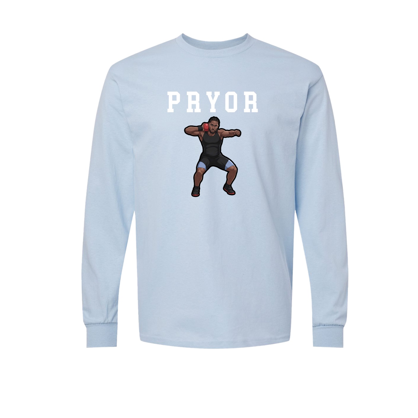 Long Sleeve Tee — Shirsey in Light Blue