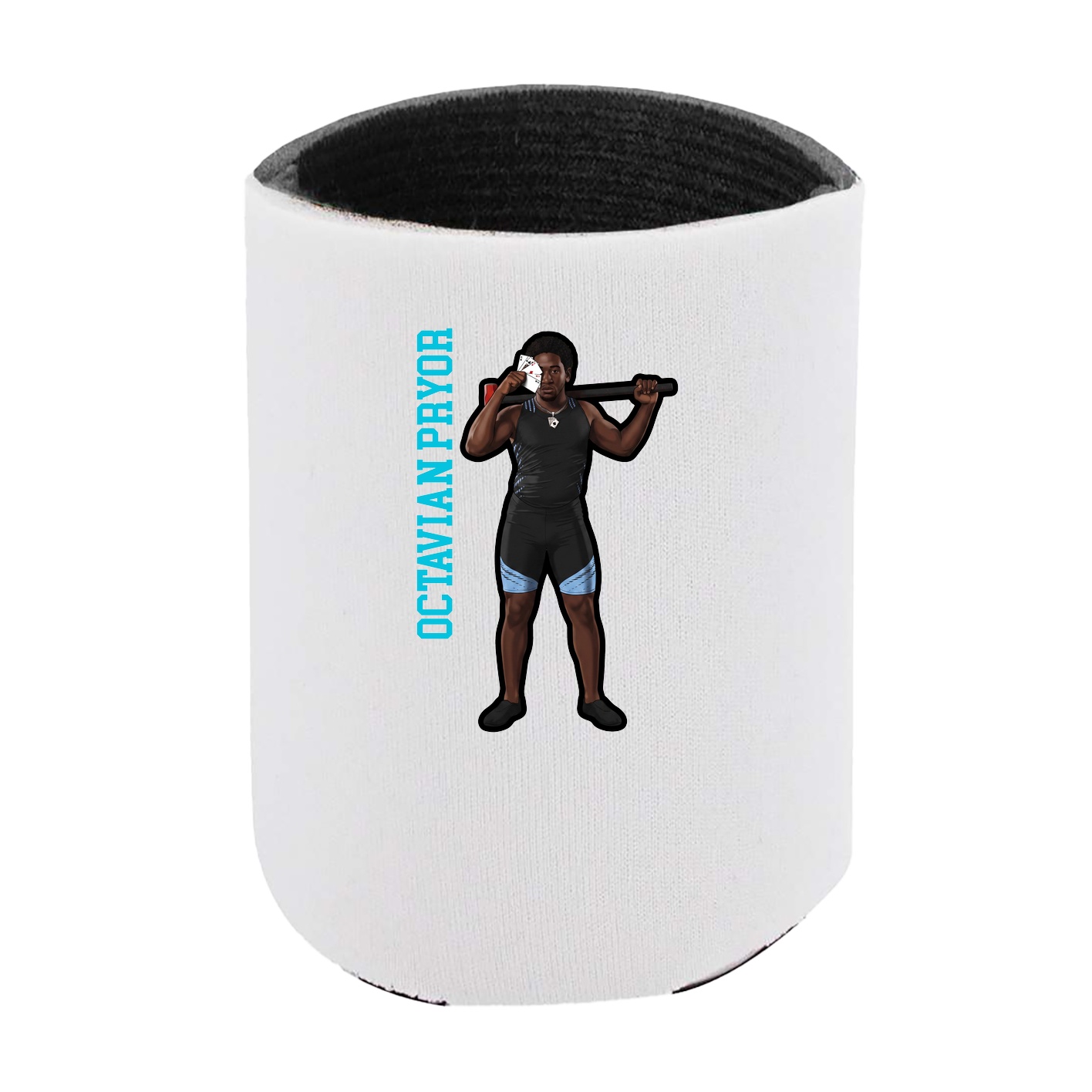 Can Holder — Name Vertical in White