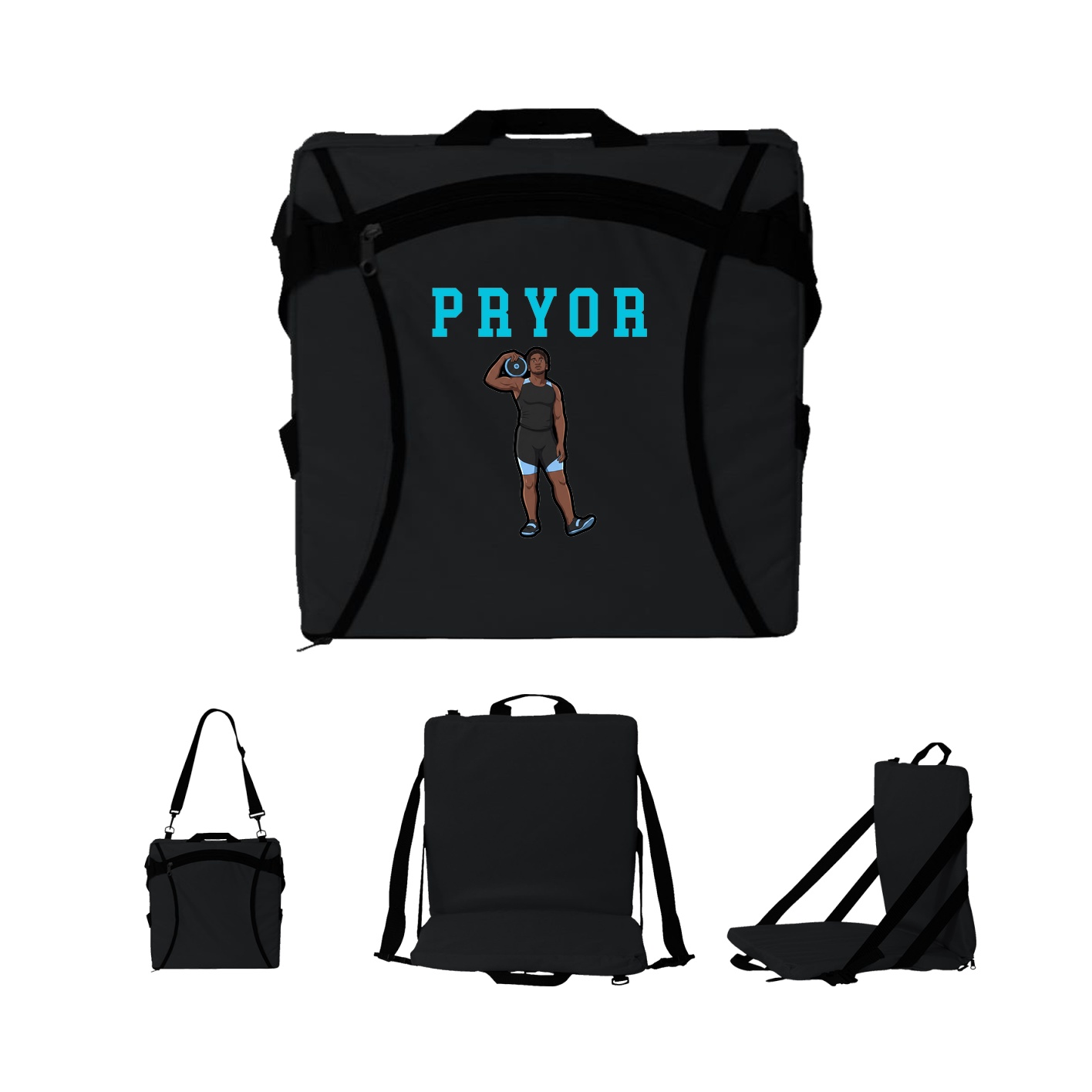 Folding Stadium Seat — Shirsey in Black